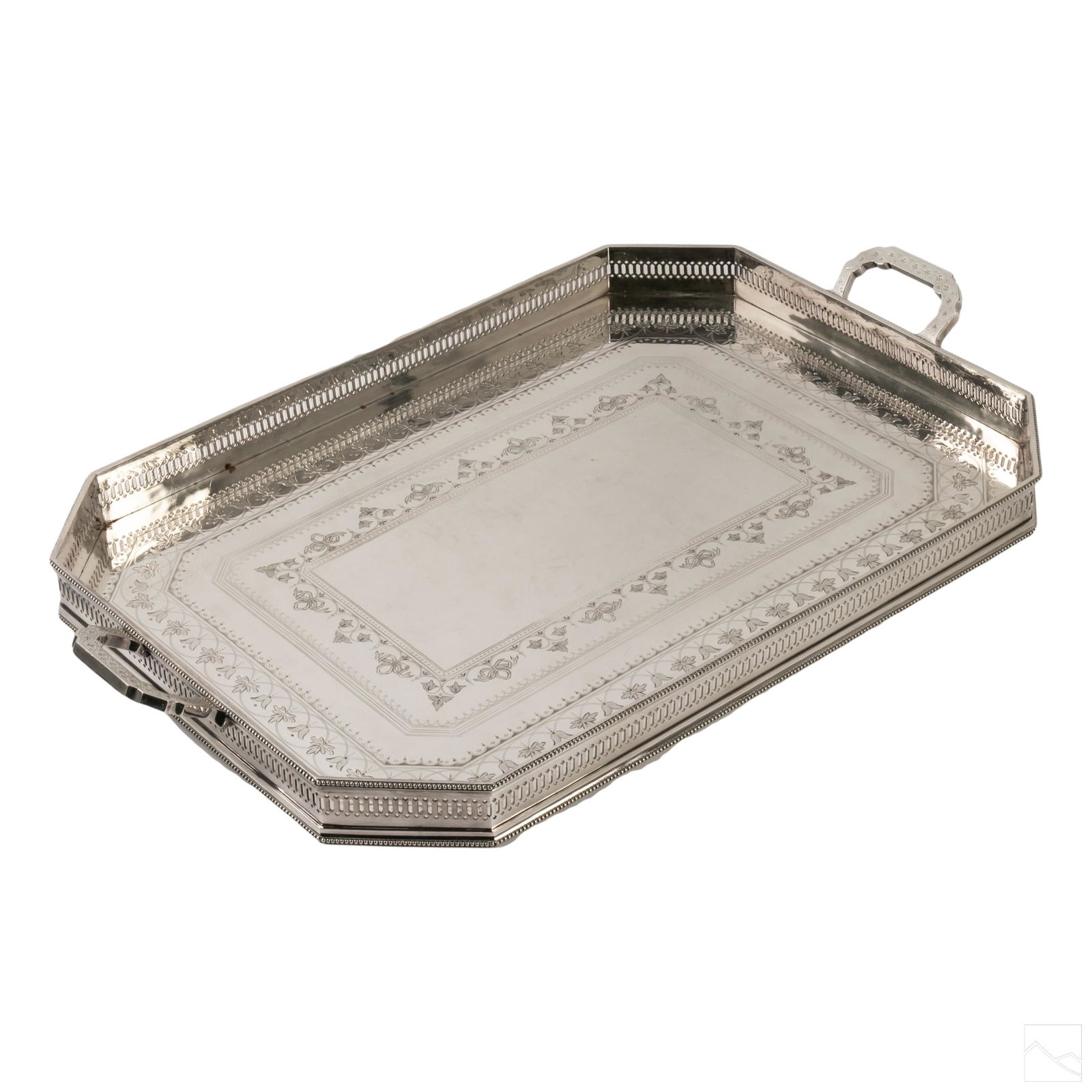 Elkington & Co. English Silver Plated Serving Tray (1 of 5)