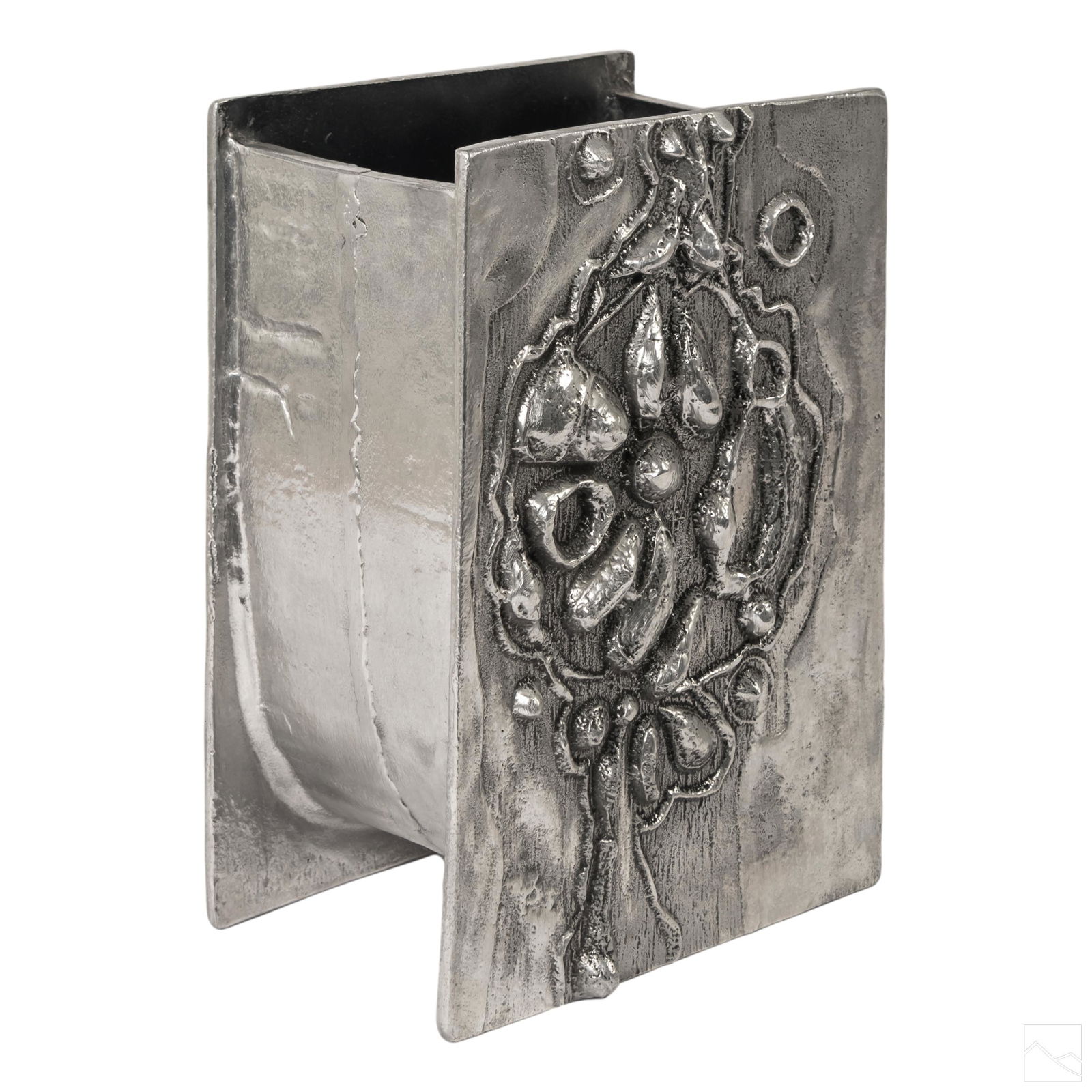 Modern Abstract Cast Aluminum Art Sculpture Vase (1 of 4)