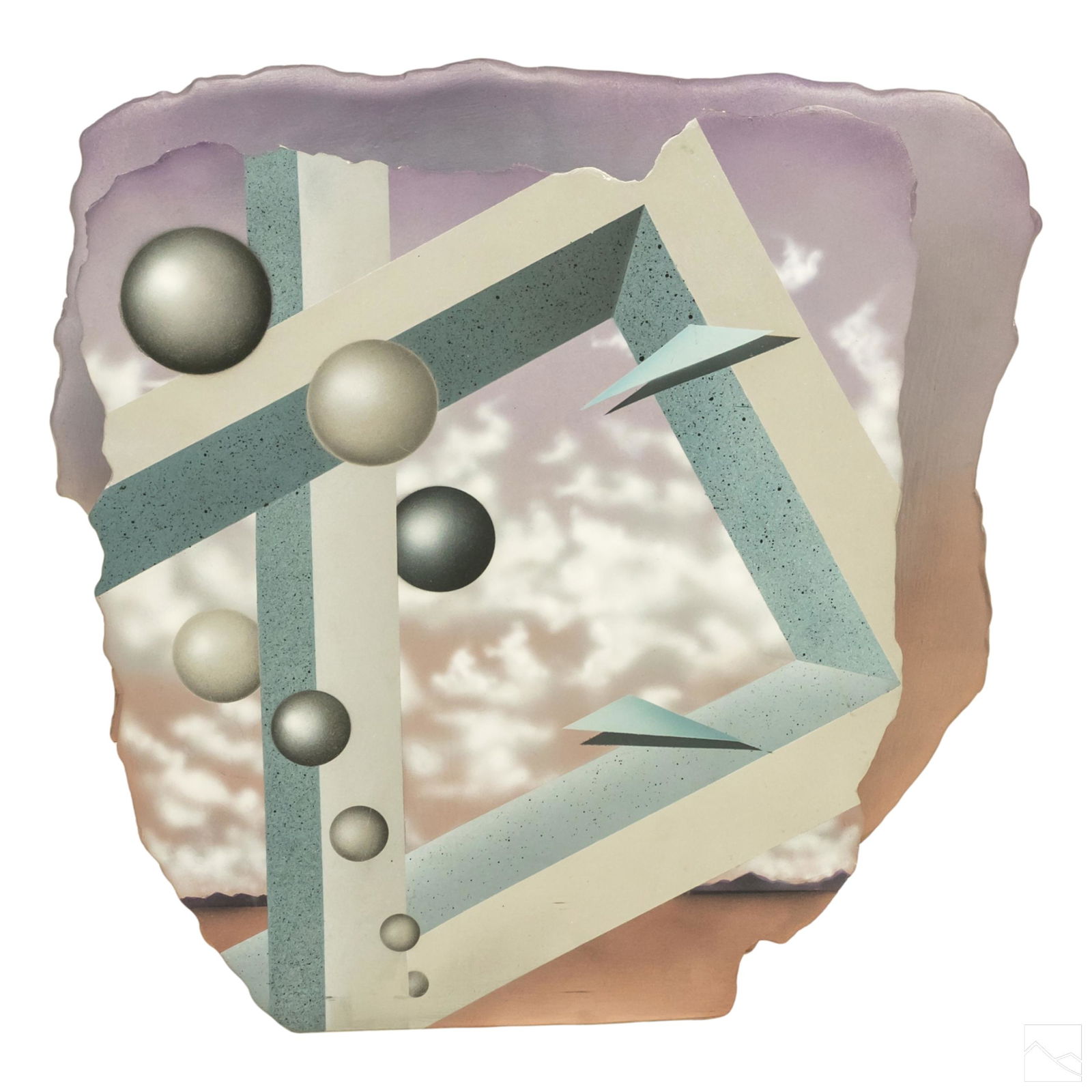 Modern Abstract 1980s Studio Art Pottery Sculpture (1 of 5)