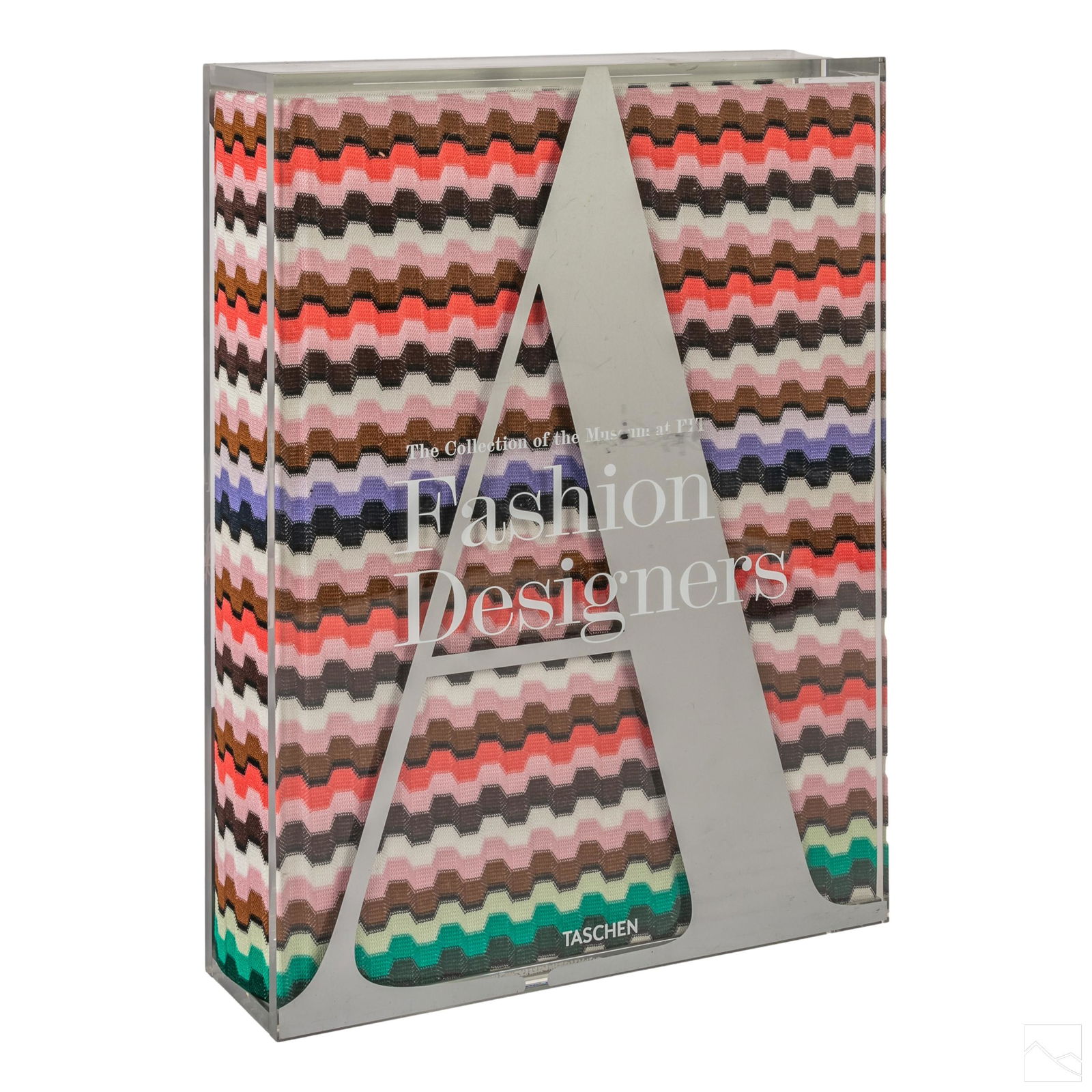 Fashion Designers A-Z Missoni Edition LE Art Book: Fashion Designers A-Z Book, Missoni Edition, by Taschen (Art Book Publishing). Covered in fabric, includes lucite insert book cover. Limited edition number 128. SHIPPINGHill Auction Gallery will offer