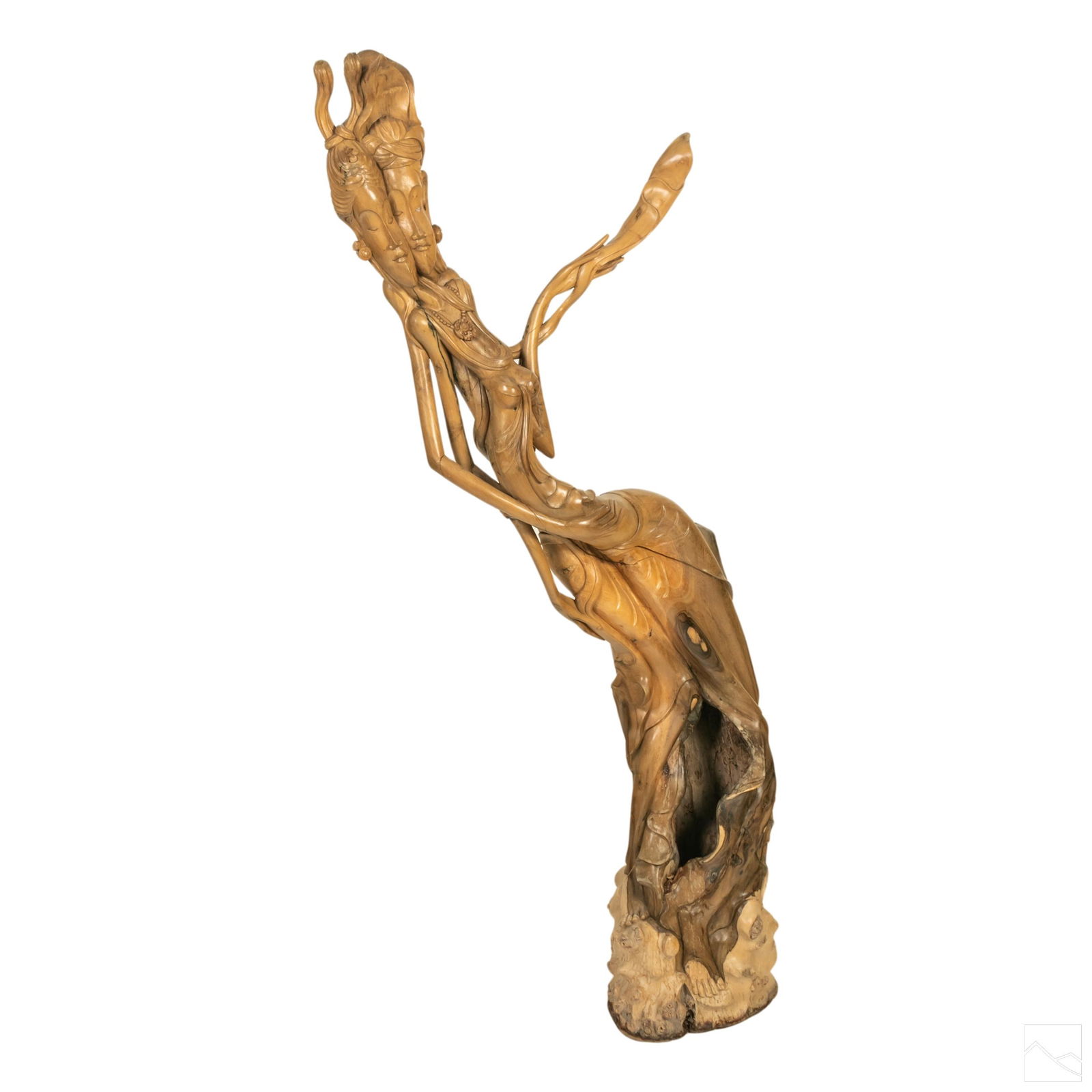 Monumental Indonesian Carved Root Wood Sculpture (1 of 5)