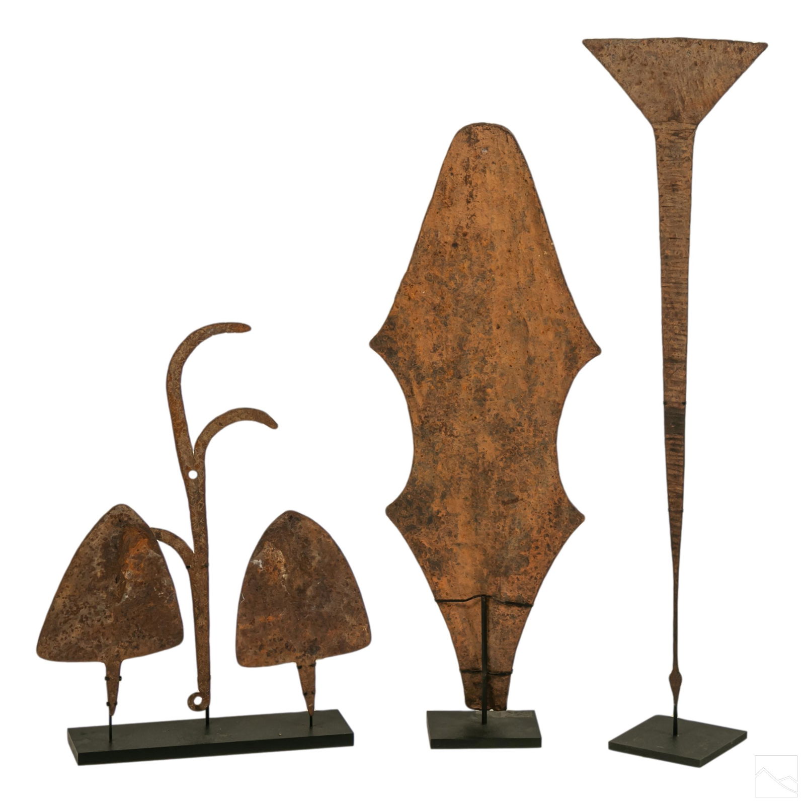 African Tribal Mounted Iron Tool Knives Blades LOT (1 of 3)