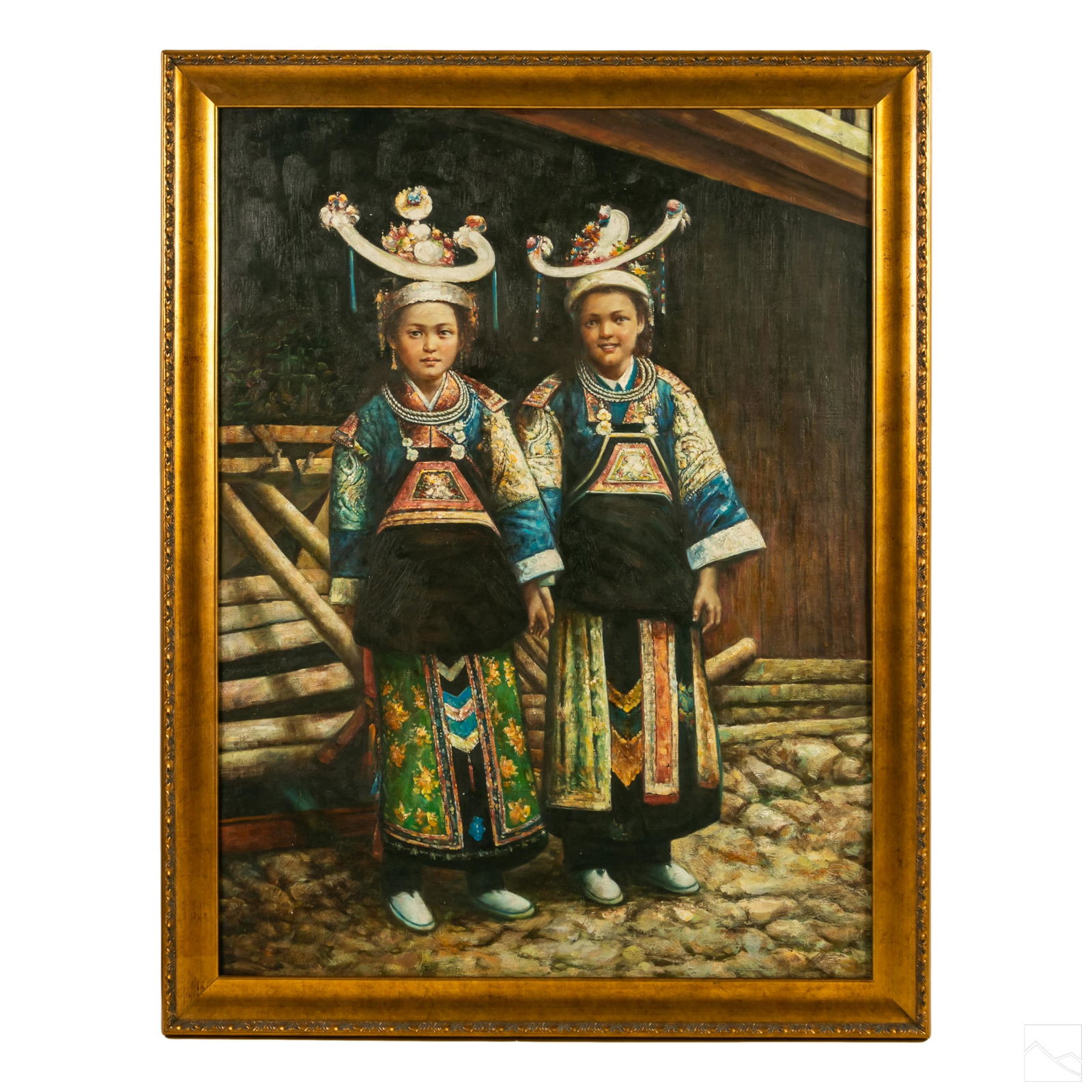 Chinese Realism Children Figural Portrait Painting (1 of 4)