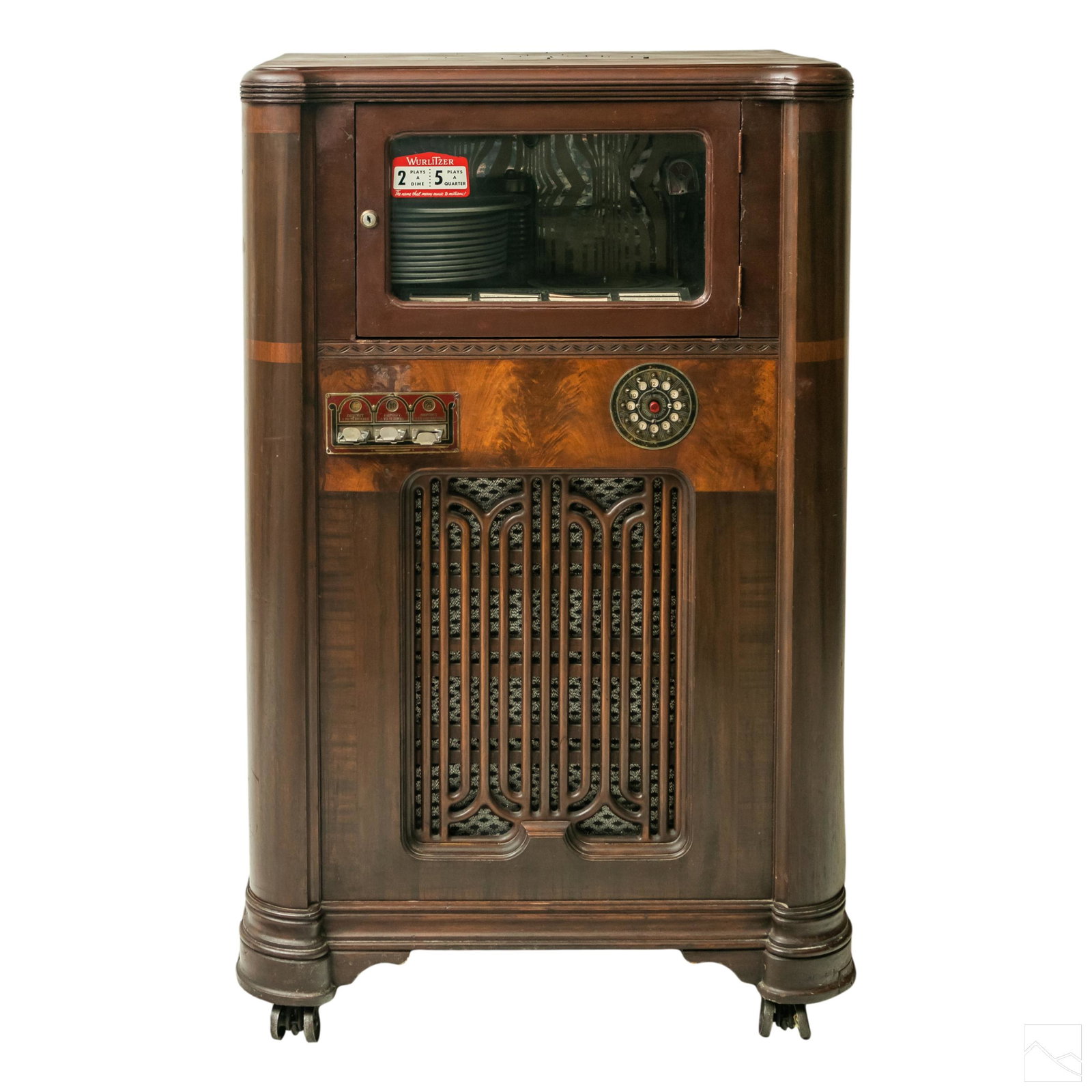 Wurlitzer Art Deco Phonograph Jukebox (Model P-12) (1 of 8)