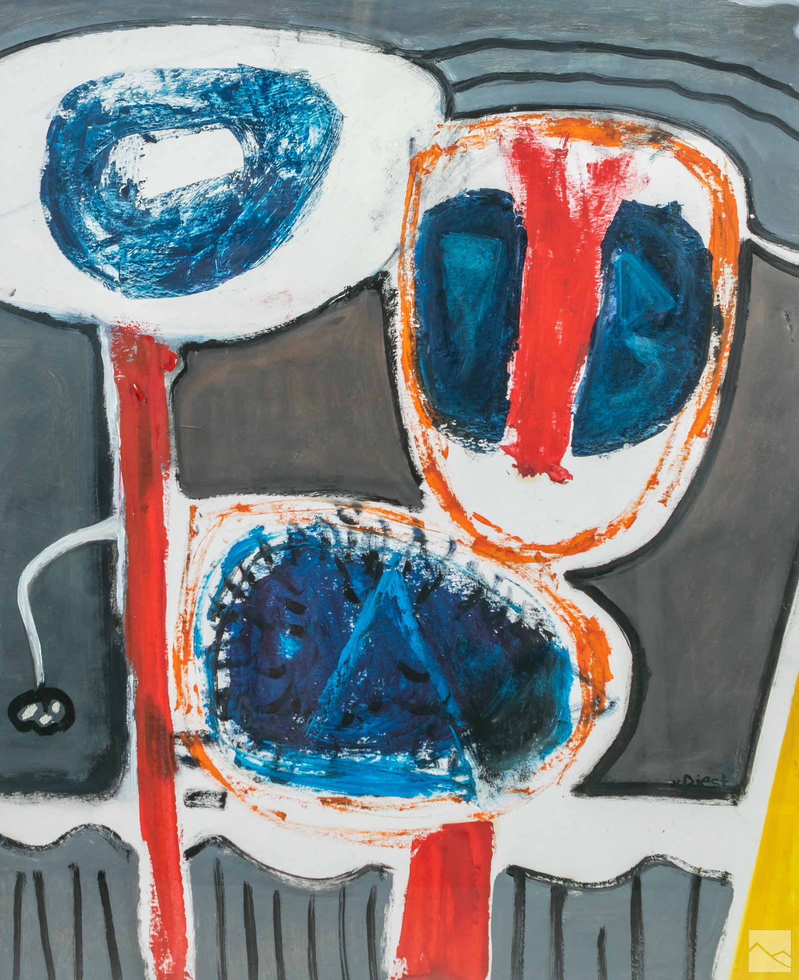 Hendrika A. van Diest (b.1968) Abstract Painting (1 of 4)