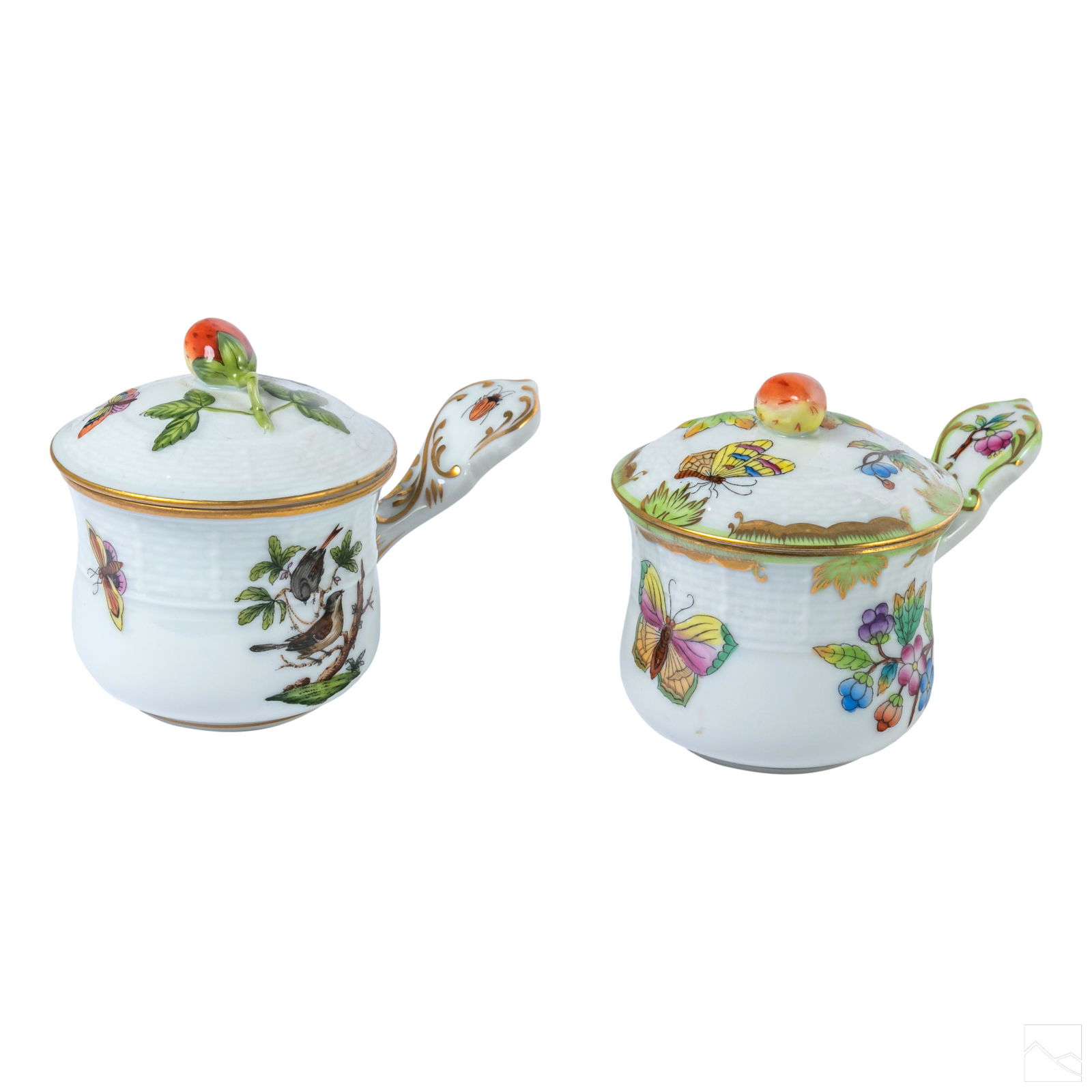 Herend Rothschild and Queen Victoria Pot De Cremes (1 of 4)