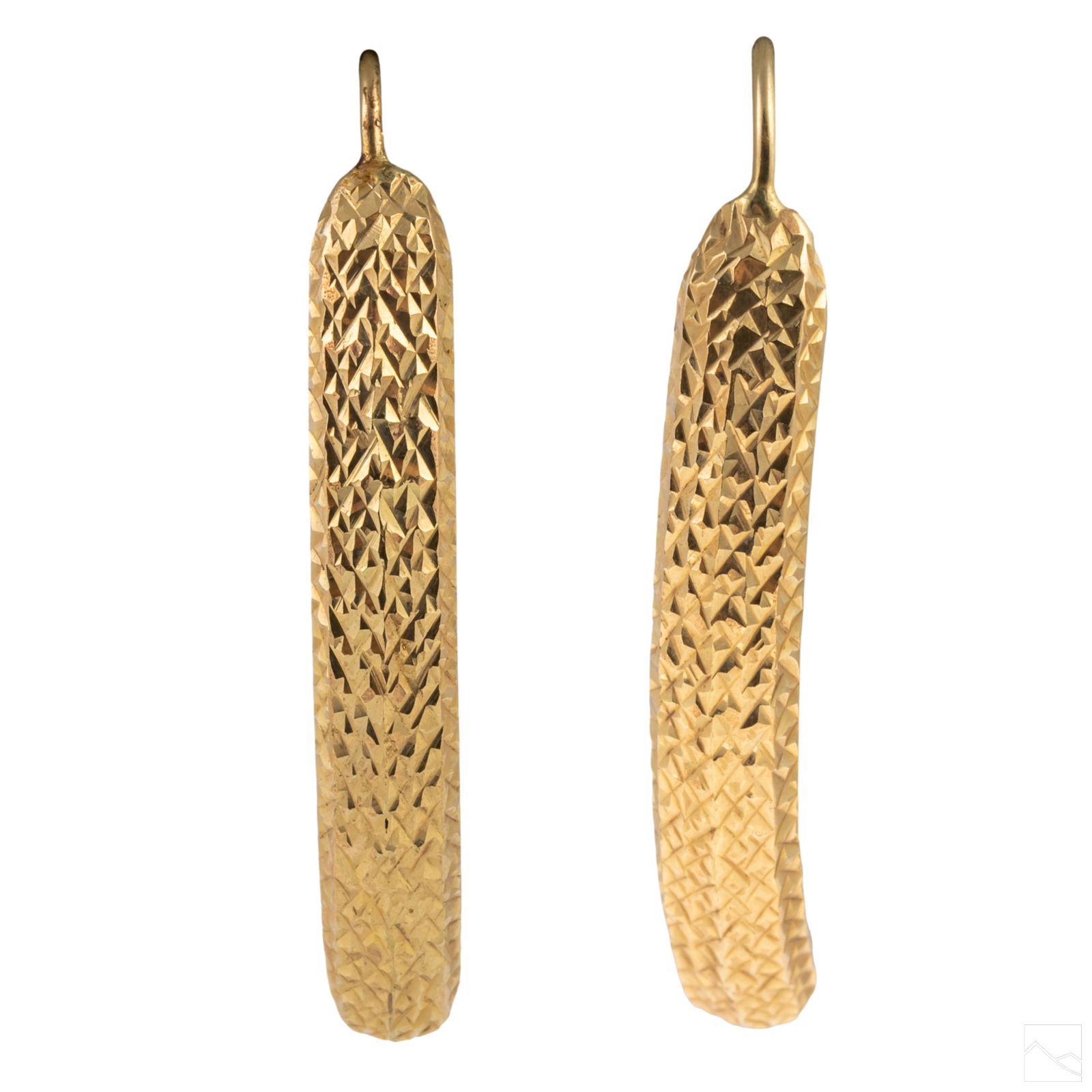 14K Gold Designer Abstract Ladies Earrings 4.3g (1 of 5)
