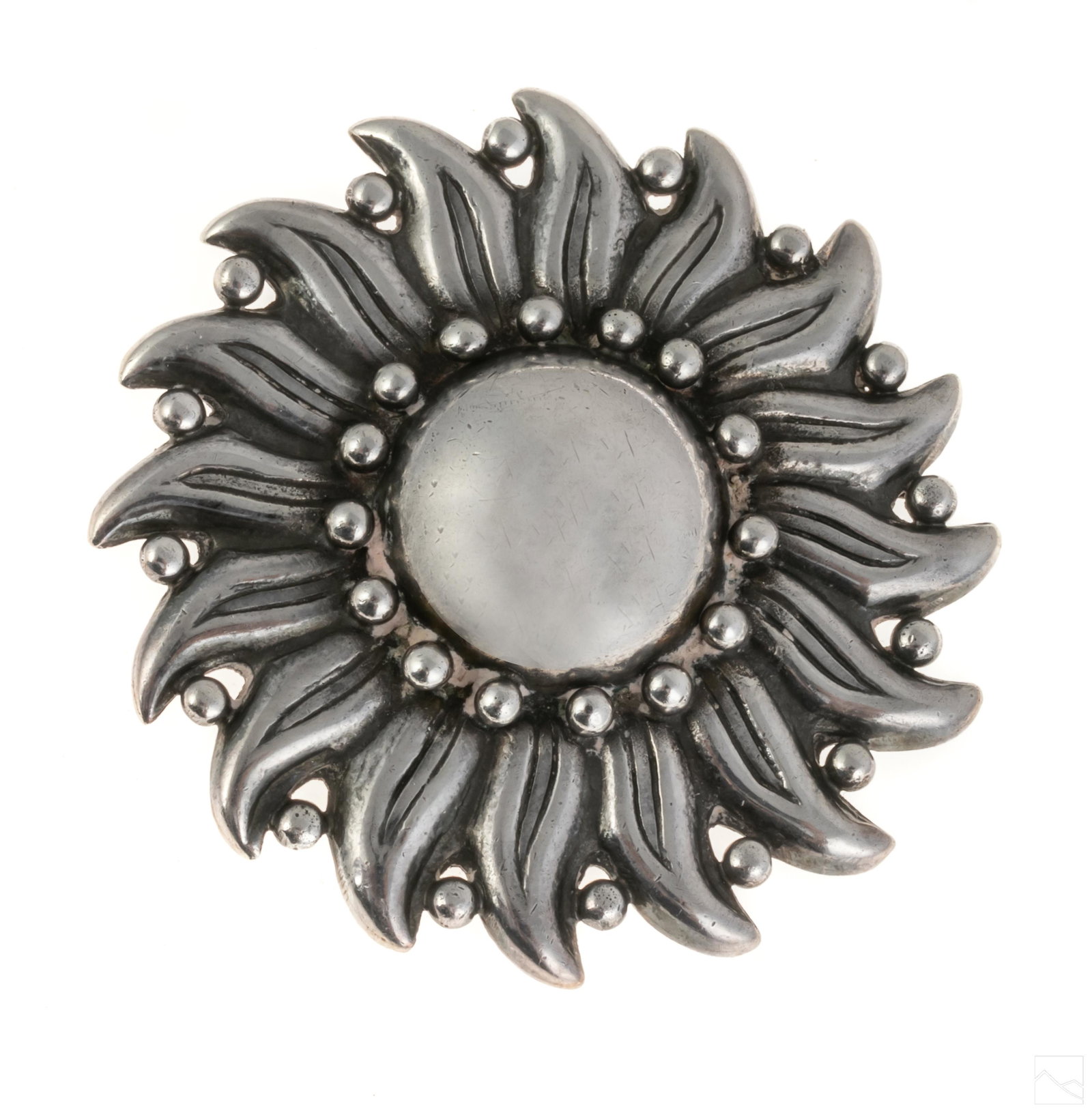 Hector Aguilar (1905-1986) Sterling Silver Sun Pin (1 of 4)