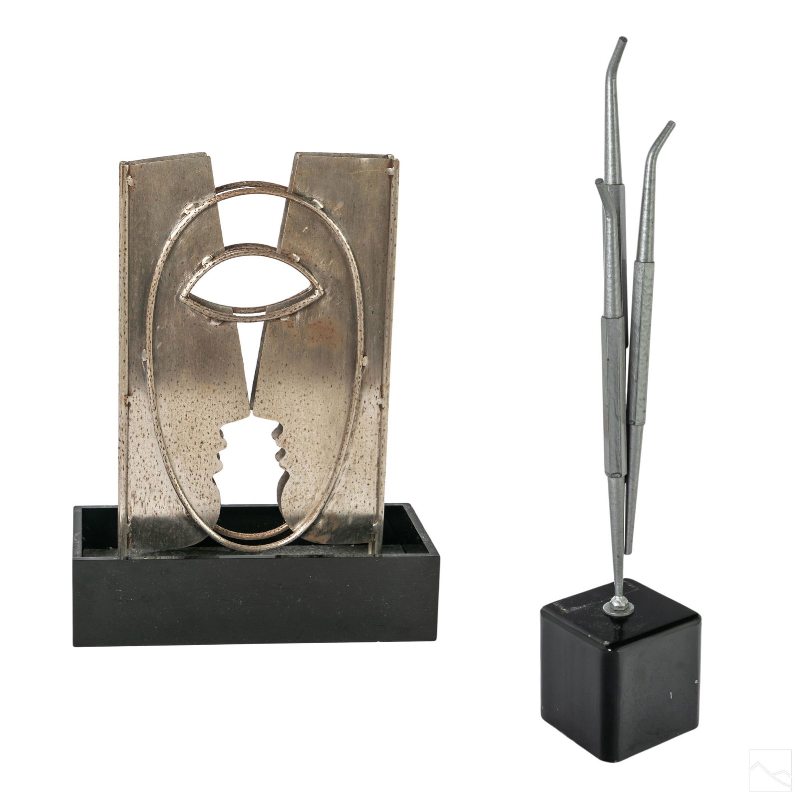 Modern Abstract Steel Metal Signed Art Sculptures (1 of 8)