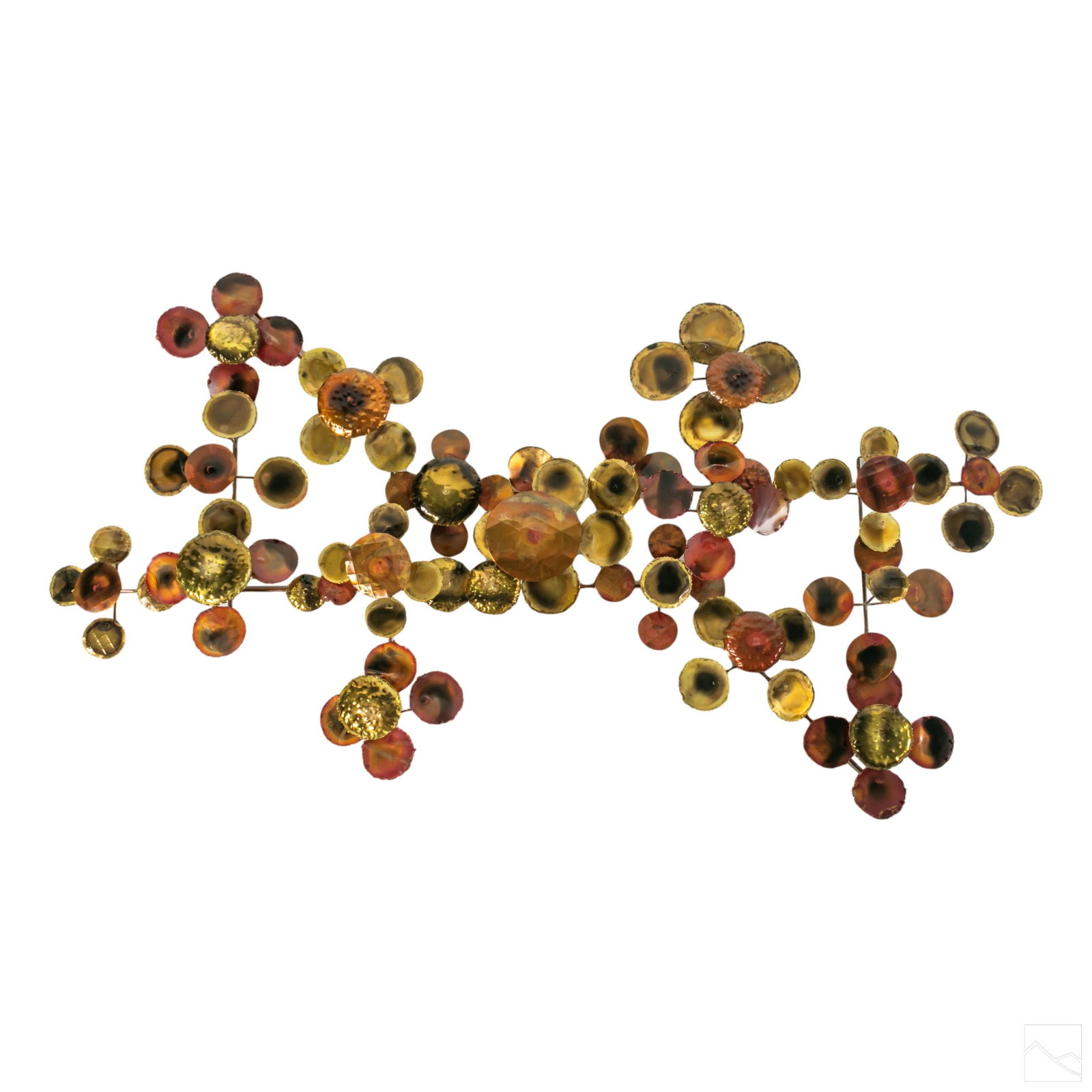 Curtis Jere Style Modern Metal Raindrops Sculpture (1 of 4)