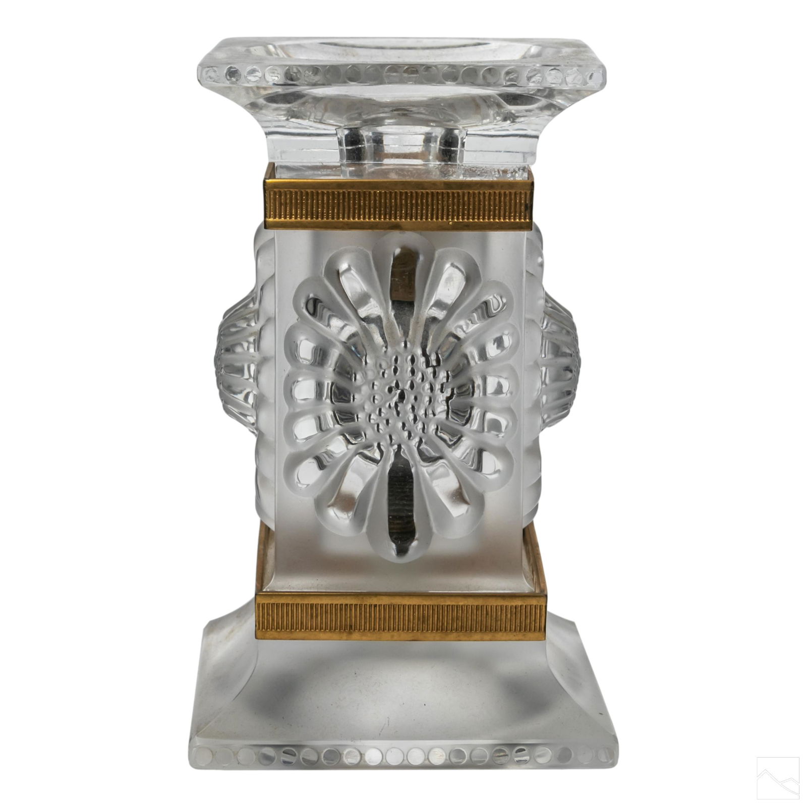 Lalique French Art Crystal Paquerettes Candlestick (1 of 3)