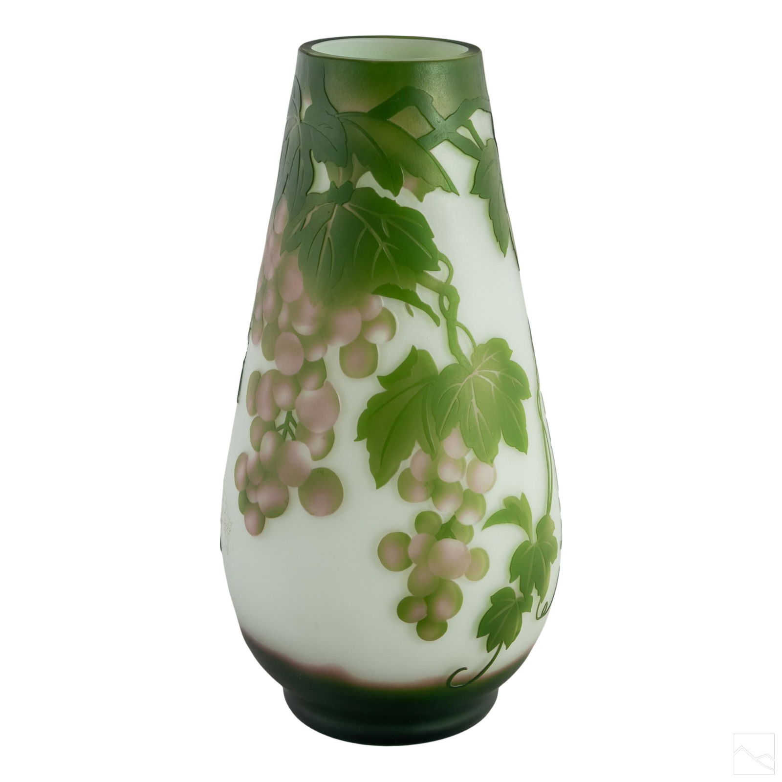 French Art Nouveau Style Cameo Cut Art Glass Vase (1 of 5)