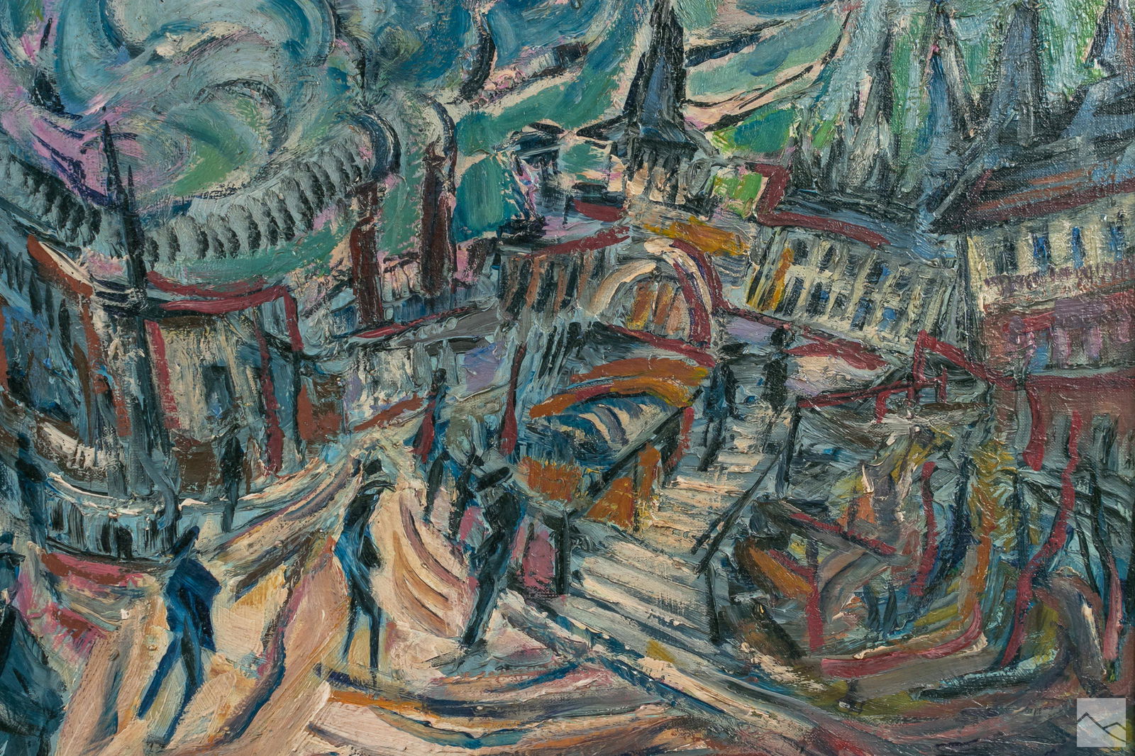 Modern Abstract Expressionism Landscape Painting (1 of 4)