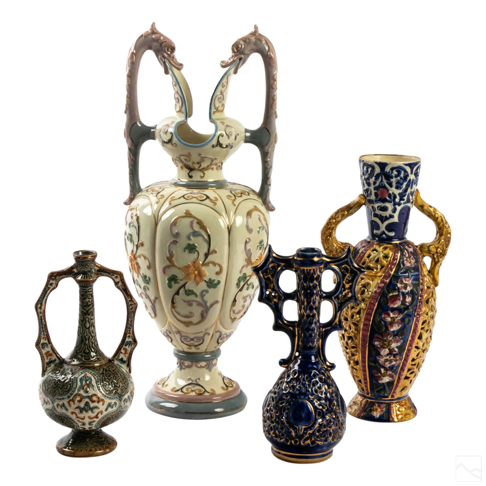 Eichwald & Fischer Budapest Antique Pottery Vases (1 of 6)