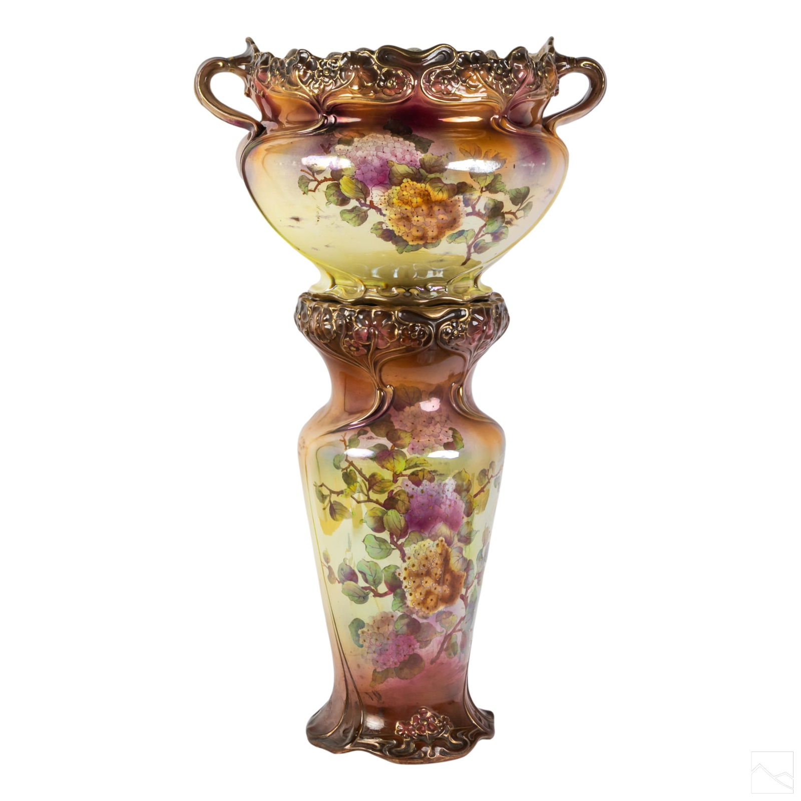 Royal Bonn German Antique Jardiniere and Pedestal (1 of 5)