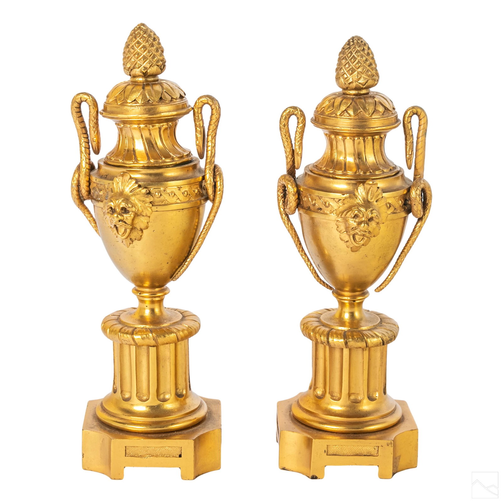 French Louis XVI Reversible Bronze Candle Holders (1 of 4)