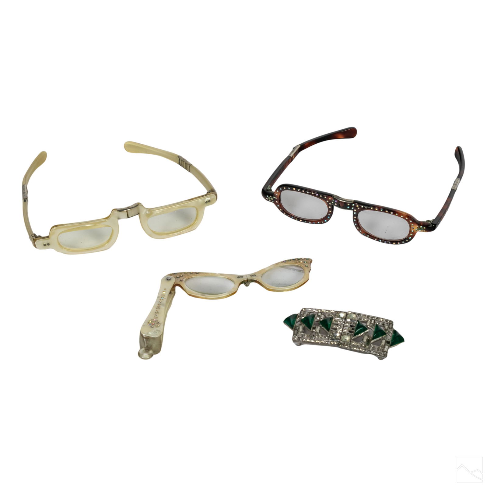 Ladies Fashion Folding Eye Glasses and Belt Buckle (1 of 7)