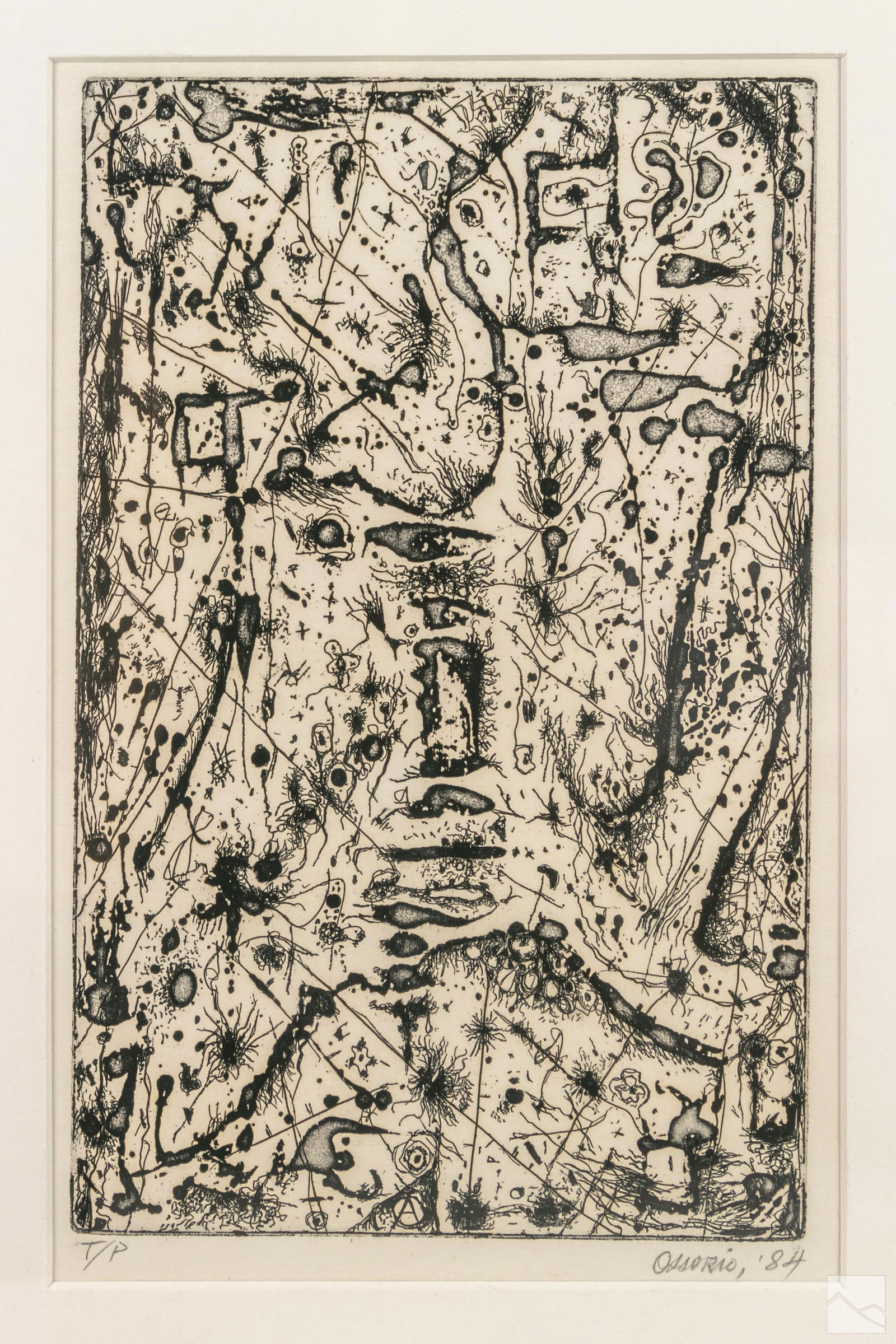 Alfonso Ossorio 1916-1990 Abstract Engraving Print (1 of 6)