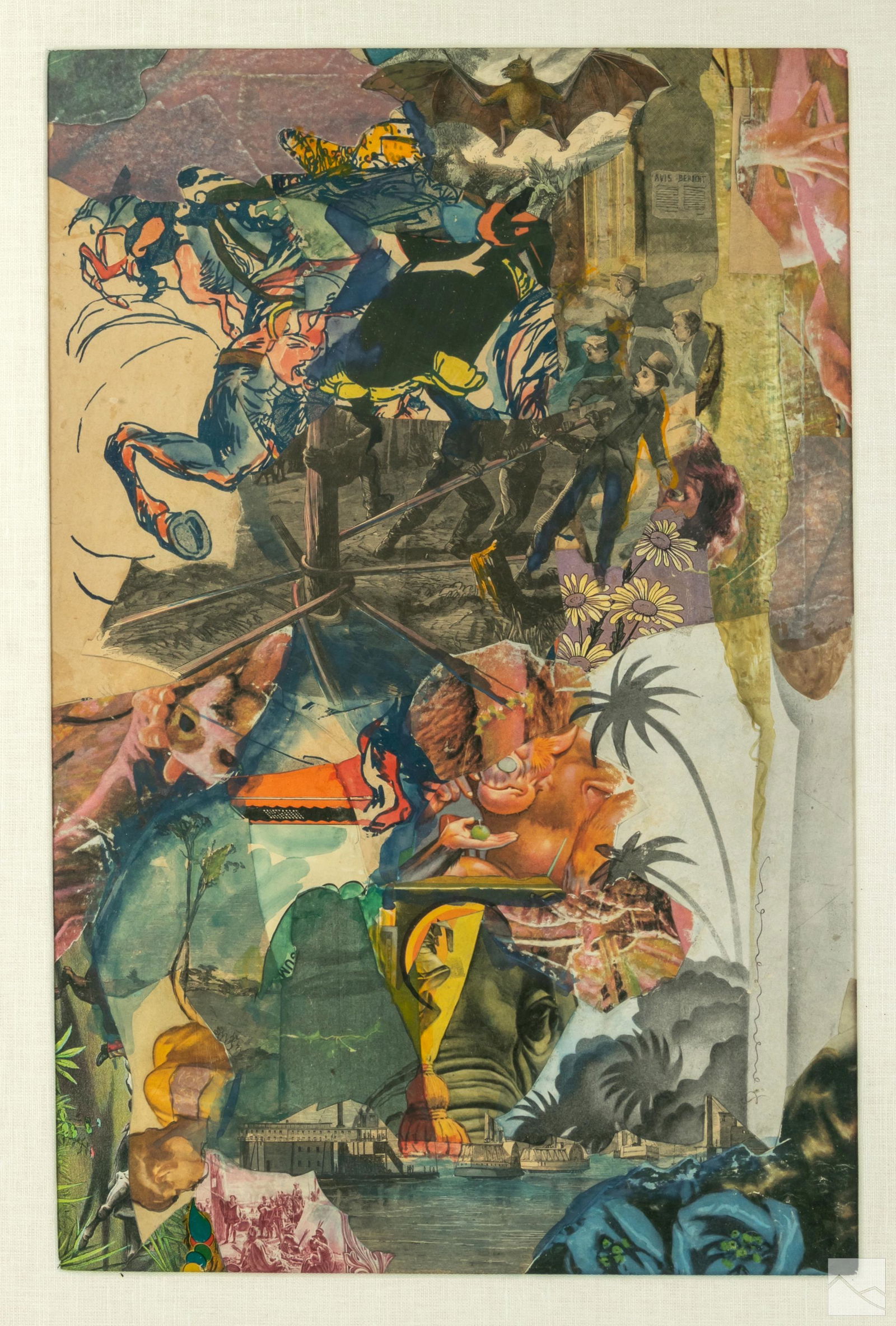 Bruce Helander (b.1947) Abstract Art Paper Collage (1 of 8)