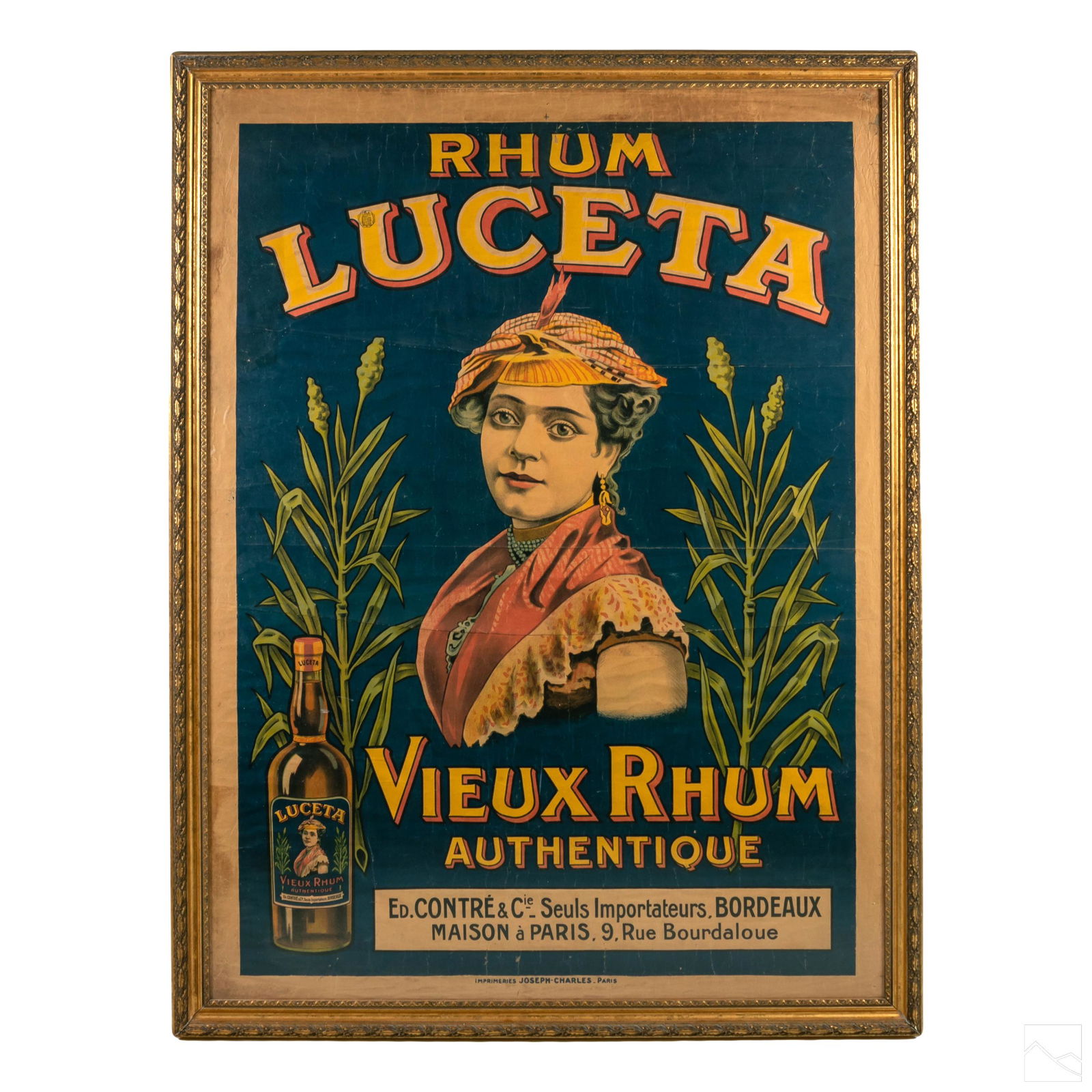 Art Deco 20C Rhum Luceta French Advertising Poster (1 of 5)