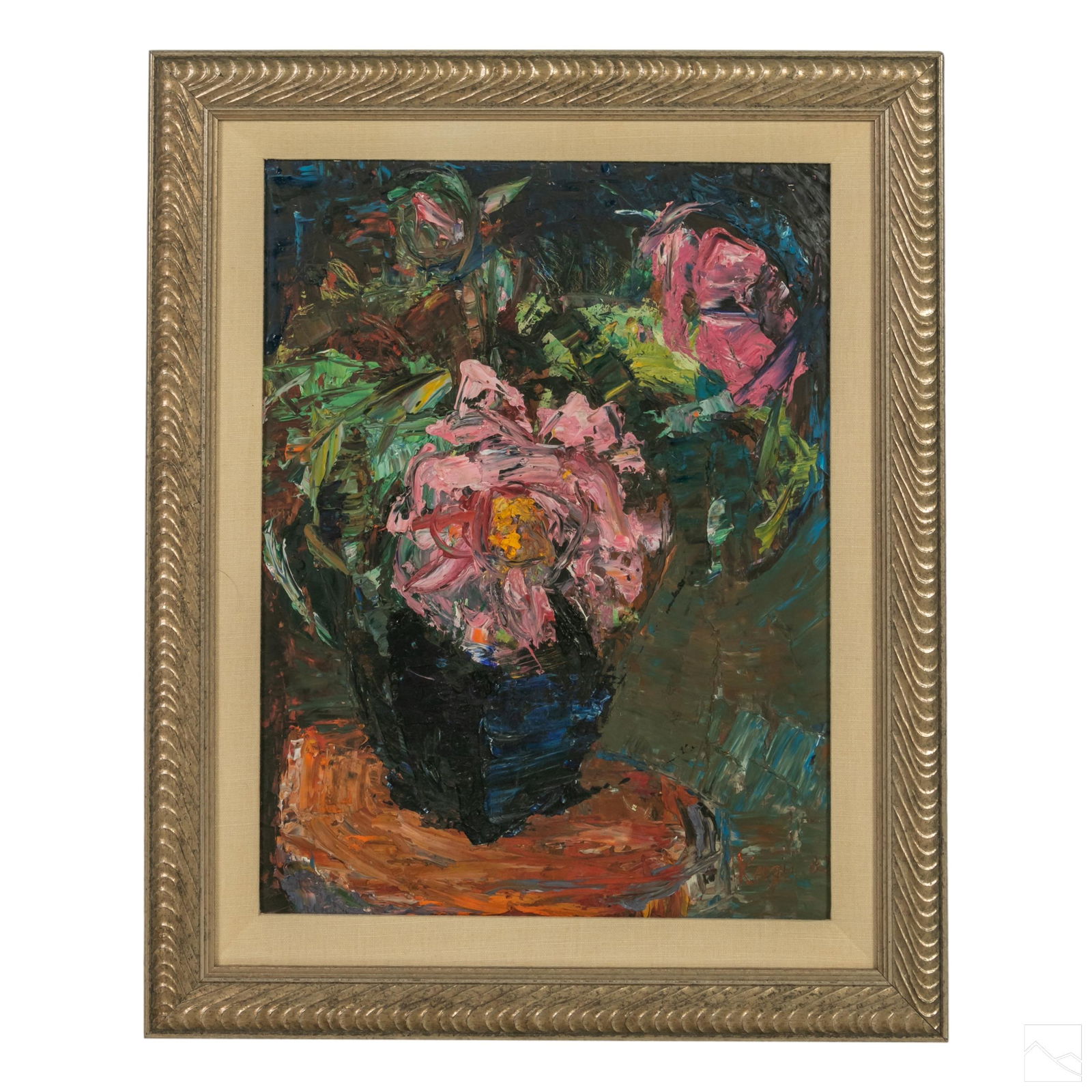 Mid Century Modern Impasto Still Life Oil Painting (1 of 4)