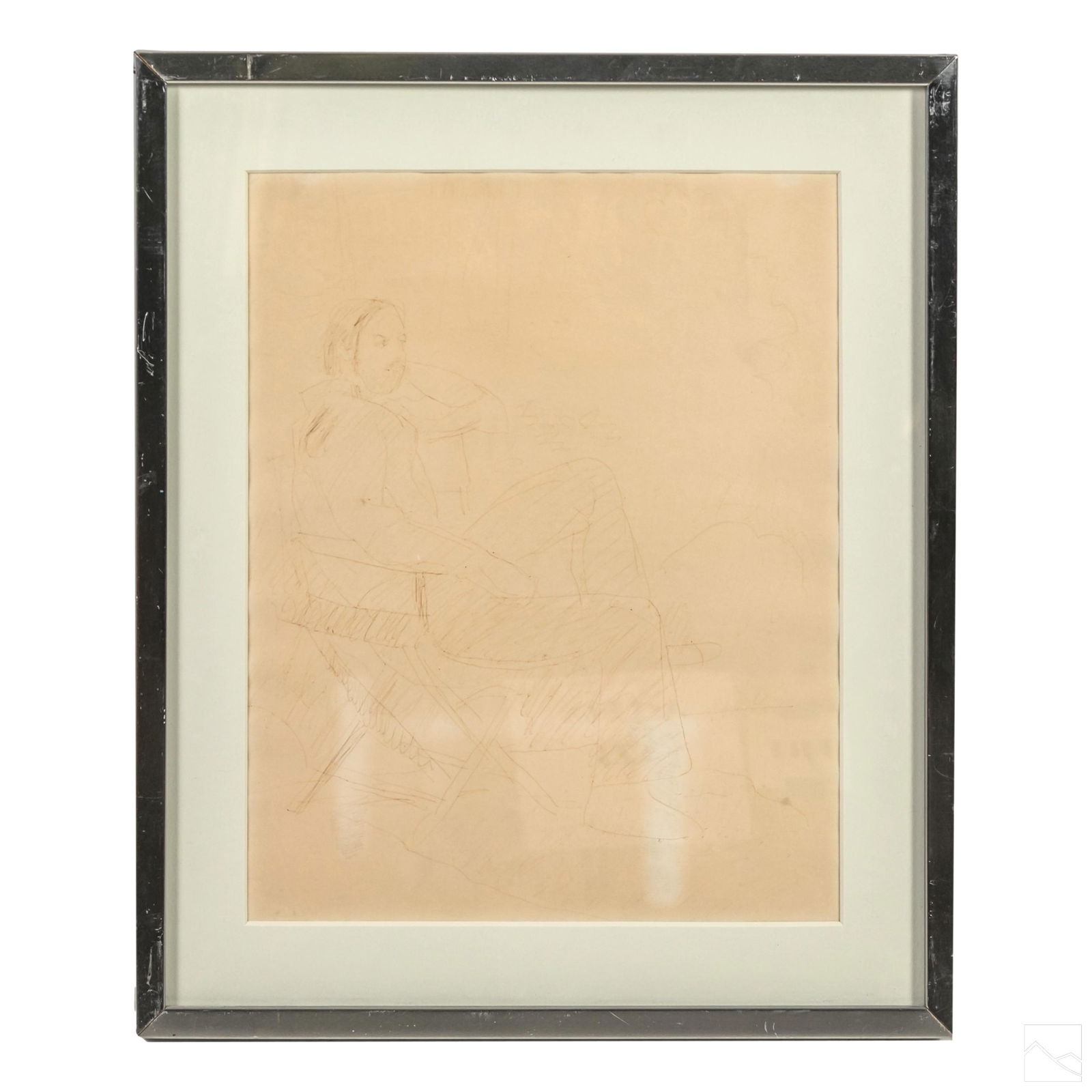 Fairfield Porter 1907-1975 Pencil Portrait Drawing (1 of 5)