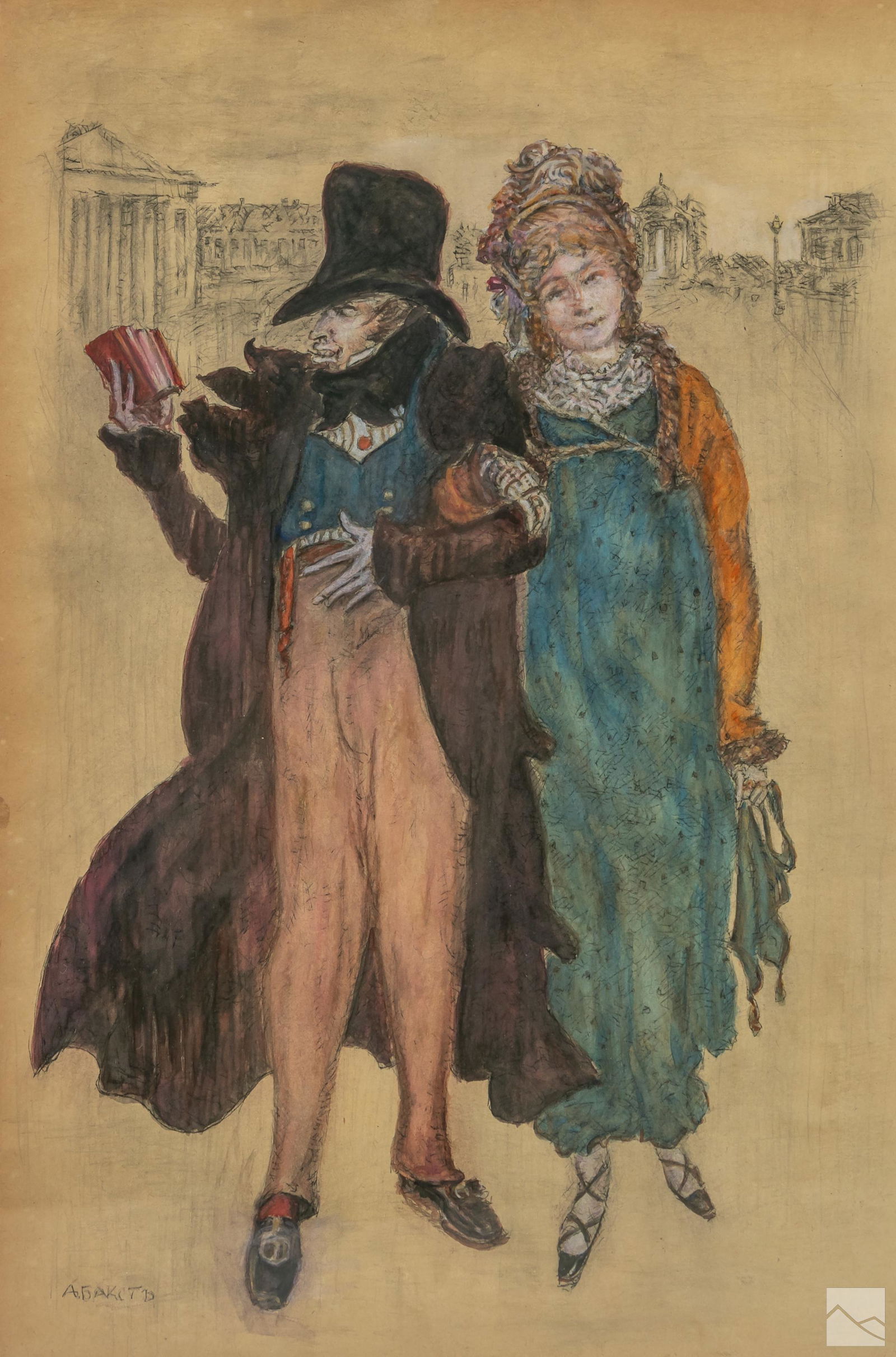 Leon Nikolaievitch Bakst 1866-1924 Costume Design (1 of 4)