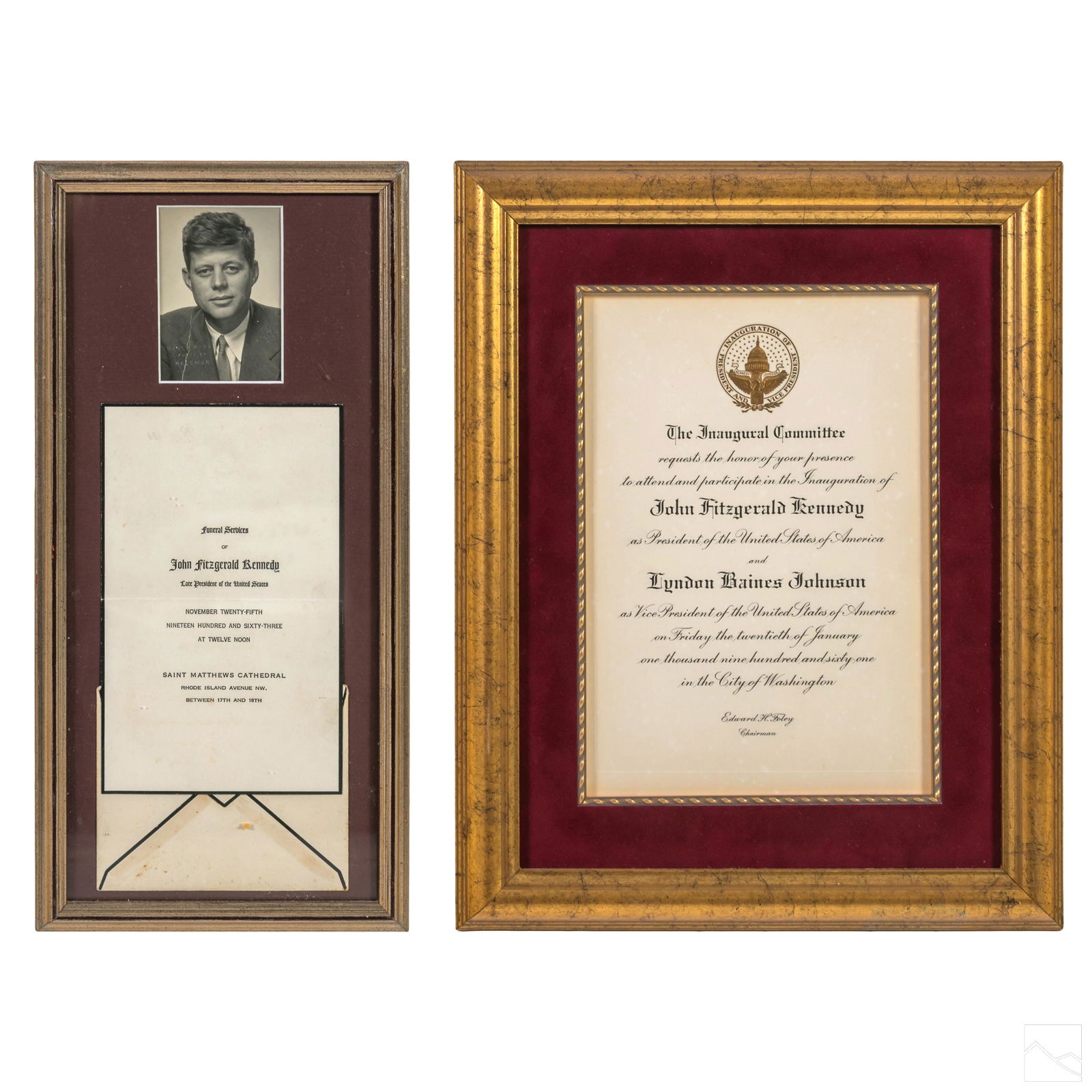 John F. Kennedy Inauguration & Funeral Invitations (1 of 7)