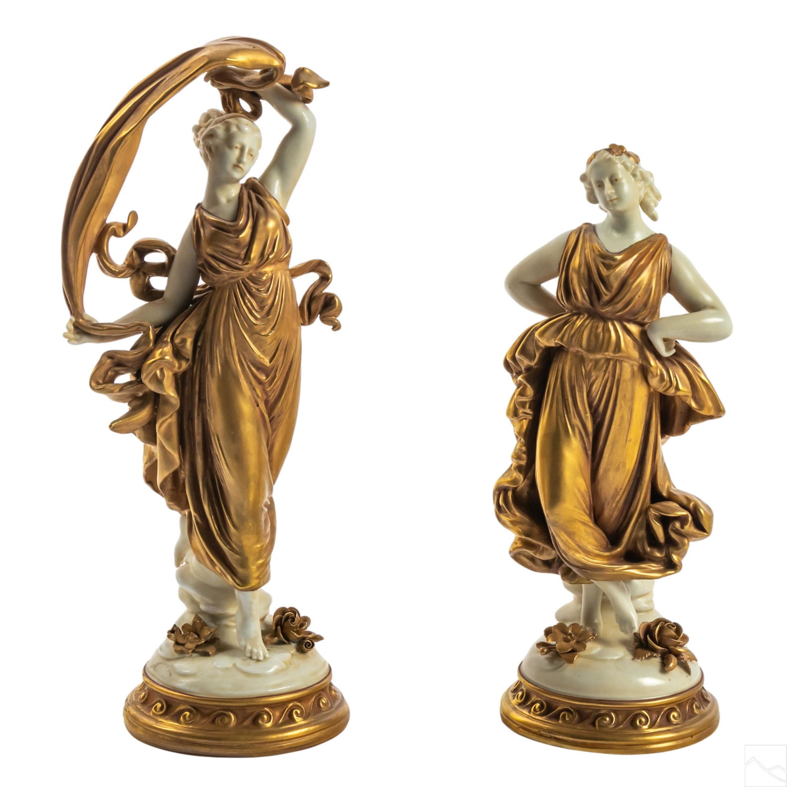 Volkstedt German Porcelain Neoclassical Figurines (1 of 4)