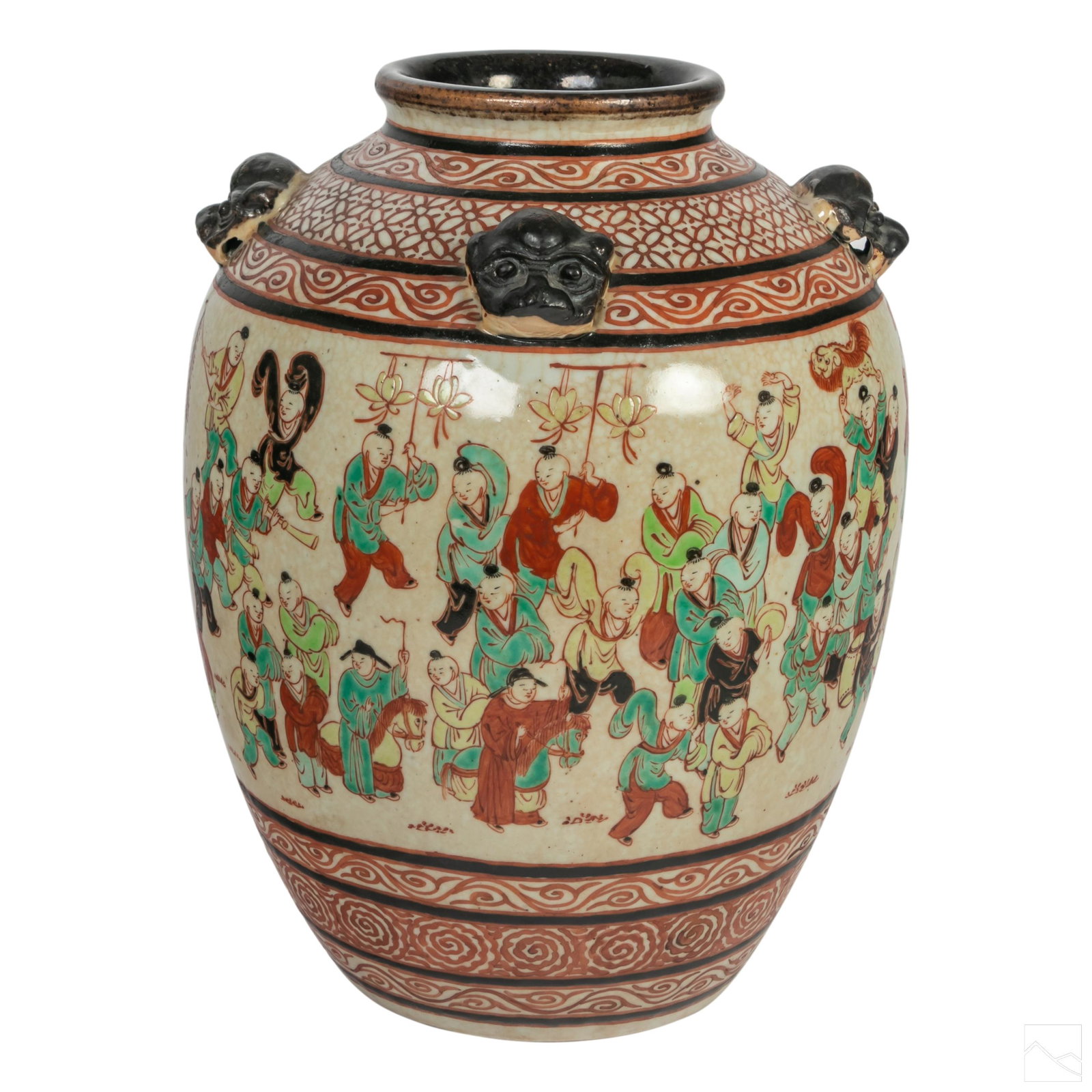 Chinese Antique (19C.) New Year Parade Dragon Vase (1 of 6)