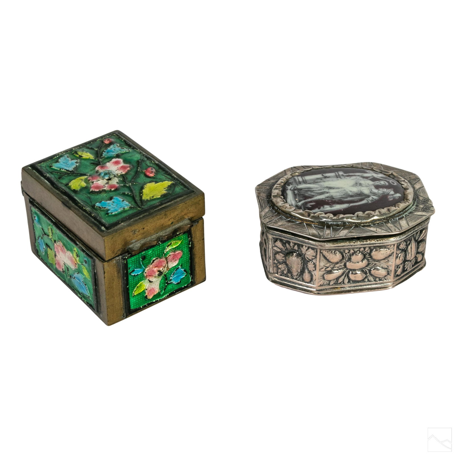 Chinese Stamp and Sterling Silver 925 Trinket Box (1 of 6)