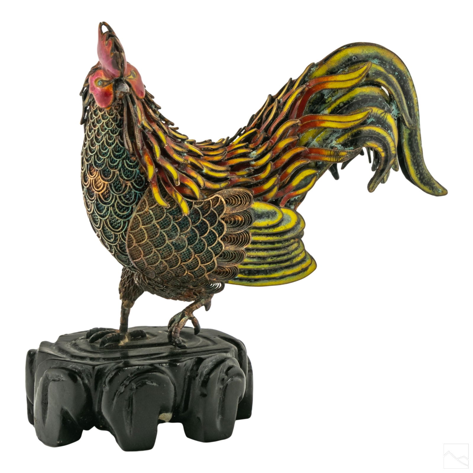 Suhai Chinese LE Sterling Silver Rooster Figurine (1 of 4)