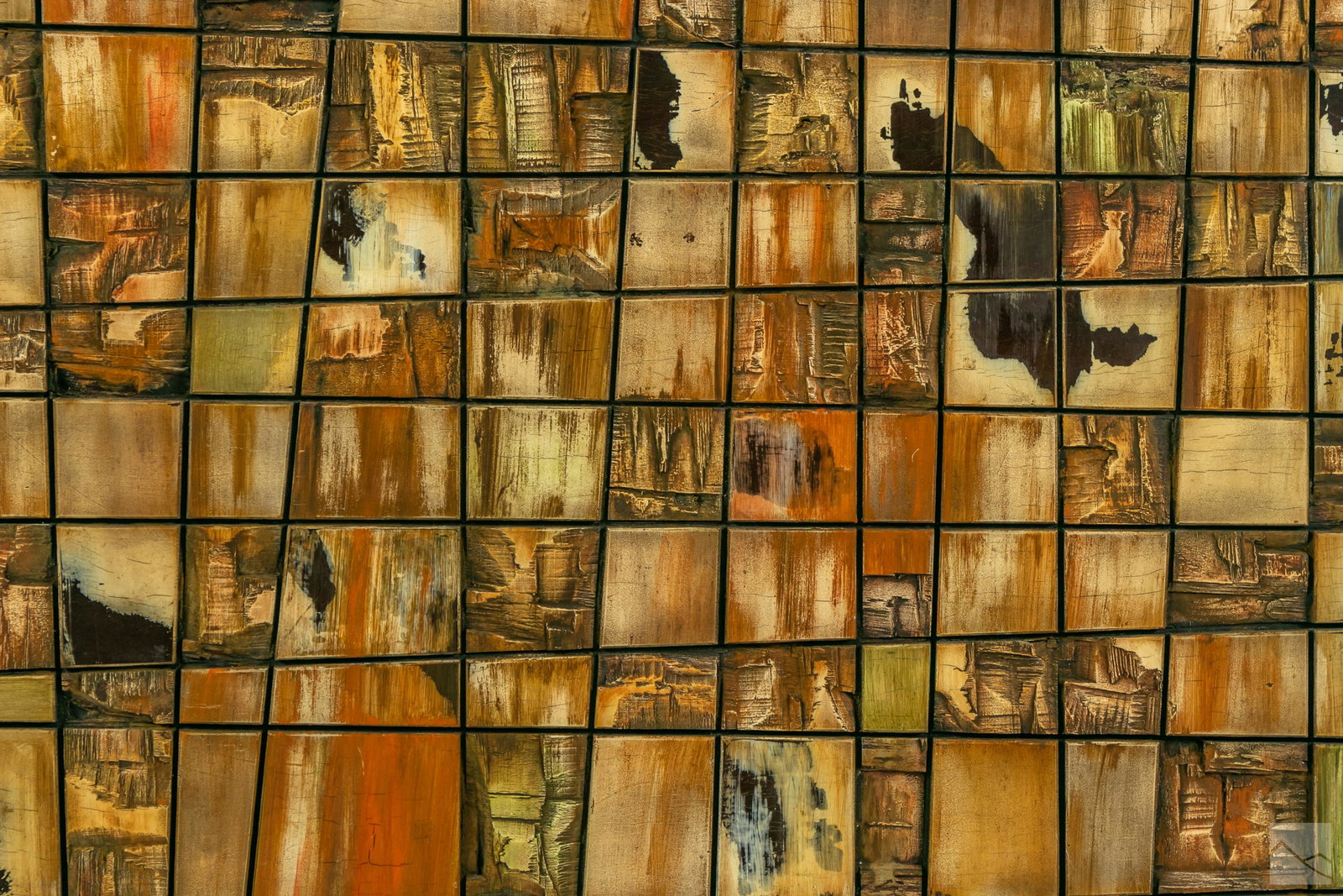 Modern 20th Century Carved Wood Abstract Painting (1 of 5)