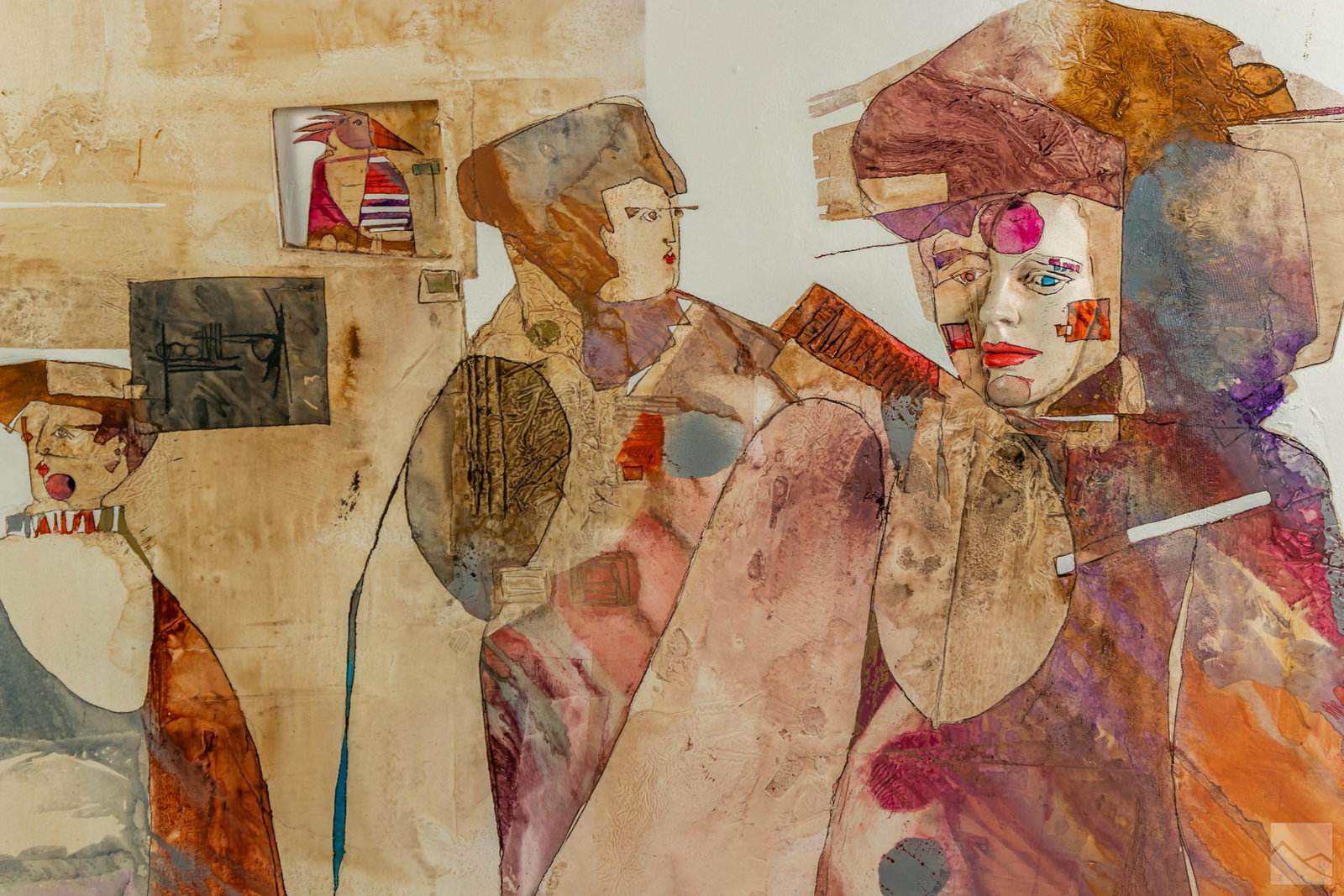 Gregory Hawthorne b.1951 3-D Figural Art Painting (1 of 6)