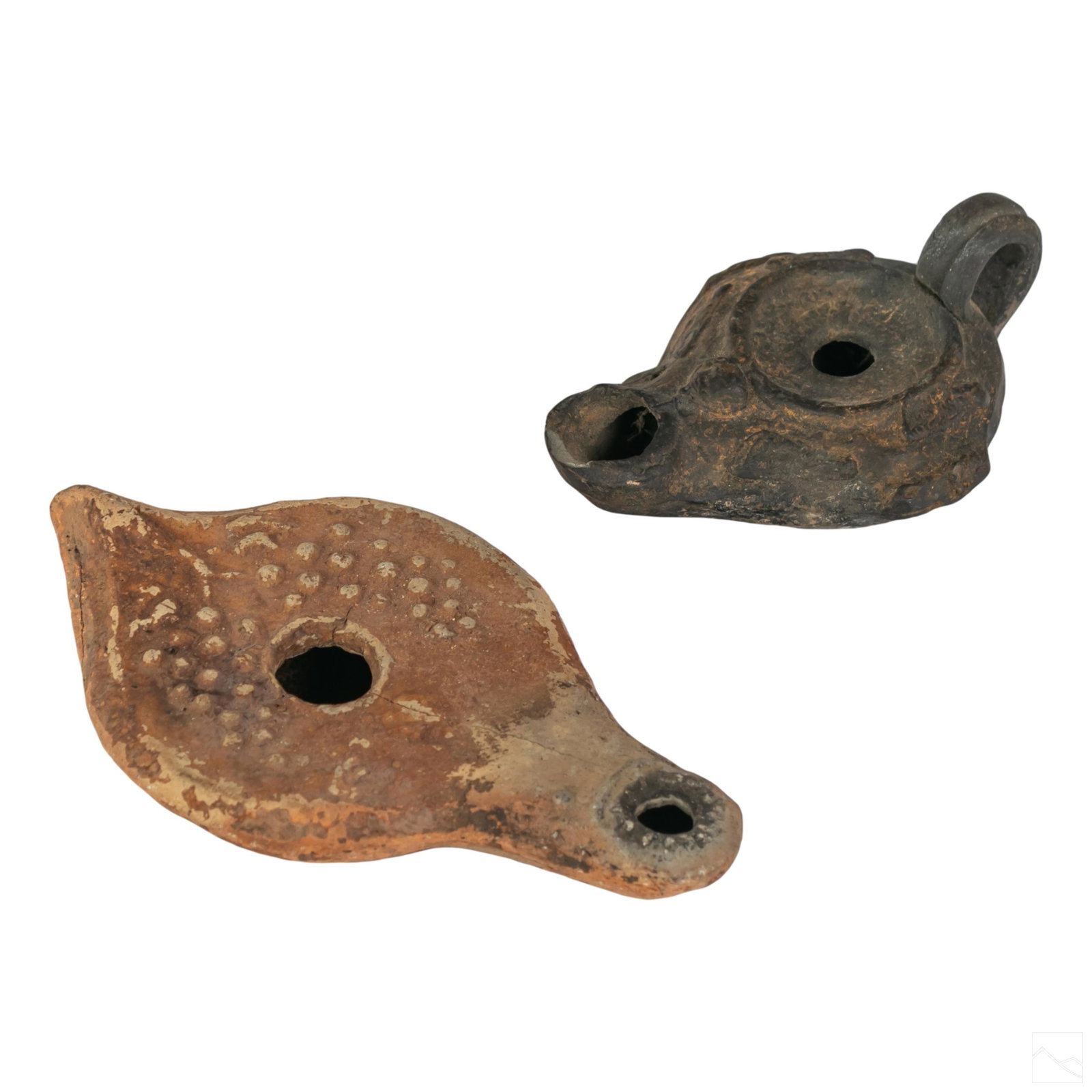 Crusades Era Orientalist Greek Pottery Oil Lamps (1 of 4)