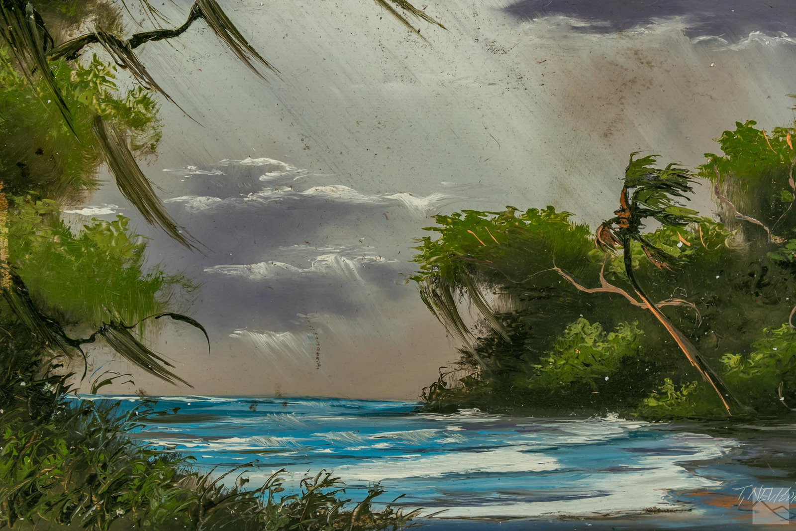 Tracy Newton b.1975 Florida Highwaymen 2G Painting (1 of 4)