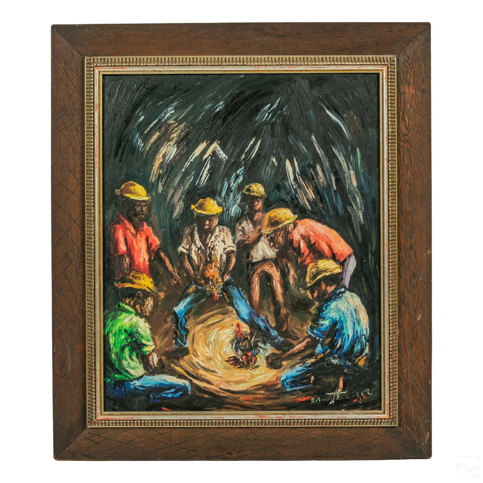 Ernst Louizor 1938-2011 Haitian Folk Art Painting (1 of 5)