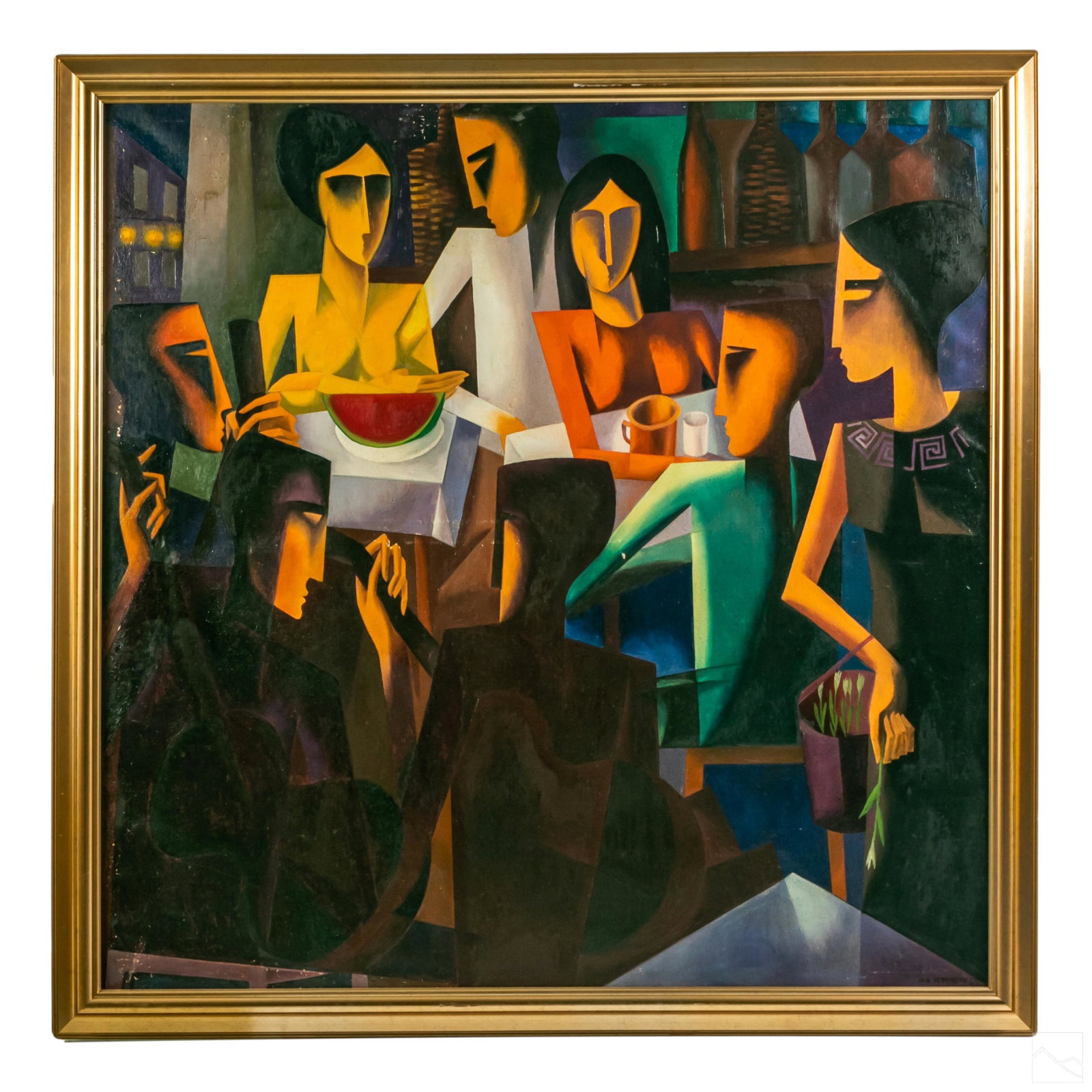 Ivan Dobroruka 1934-2001 Abstract Cubism Painting (1 of 6)