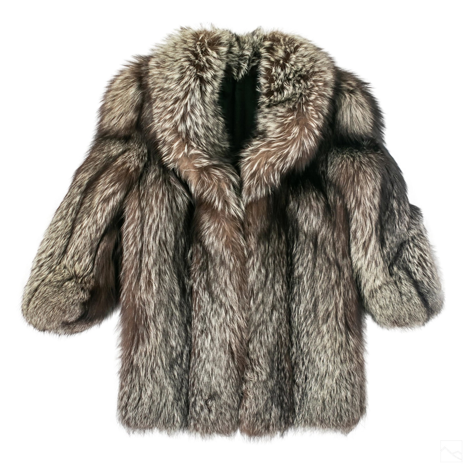 Ladies Silver Fox Fur Coat & Designer Stole Scarf (1 of 5)