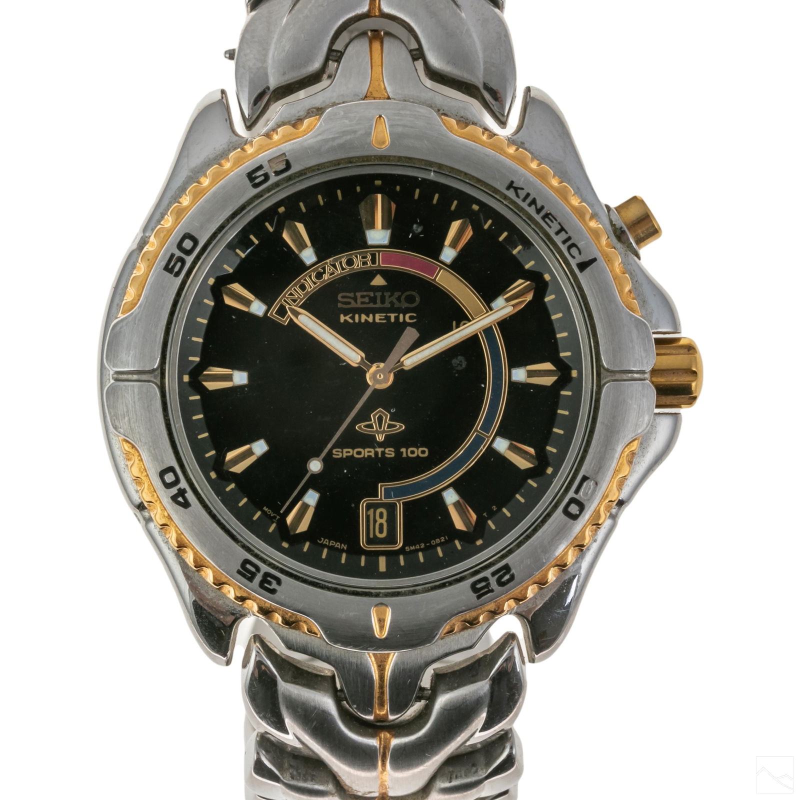 Seiko kinetic top sports 100 indicator