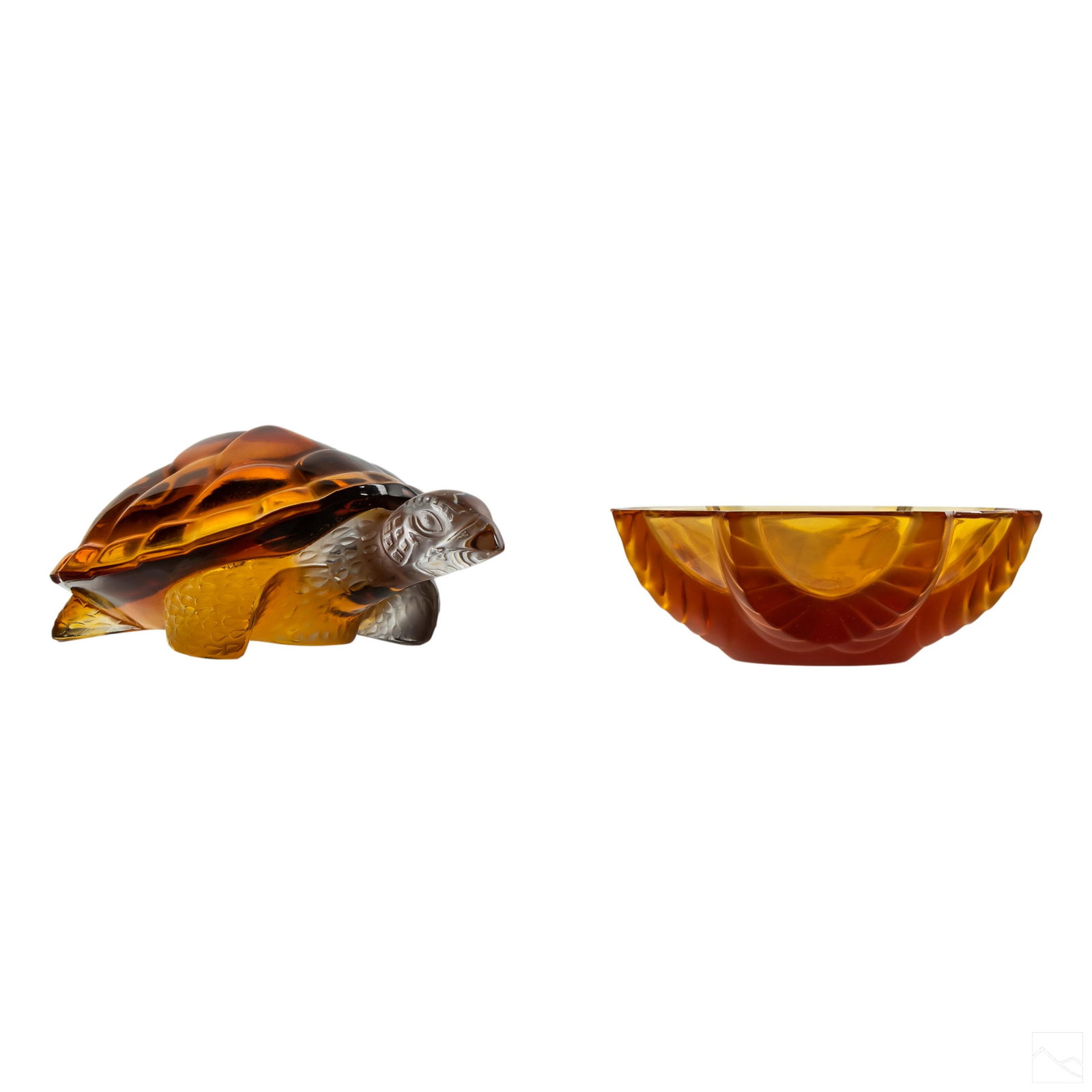 Lalique Glass Crystal Sea Turtle and Trinket Dish (1 of 5)