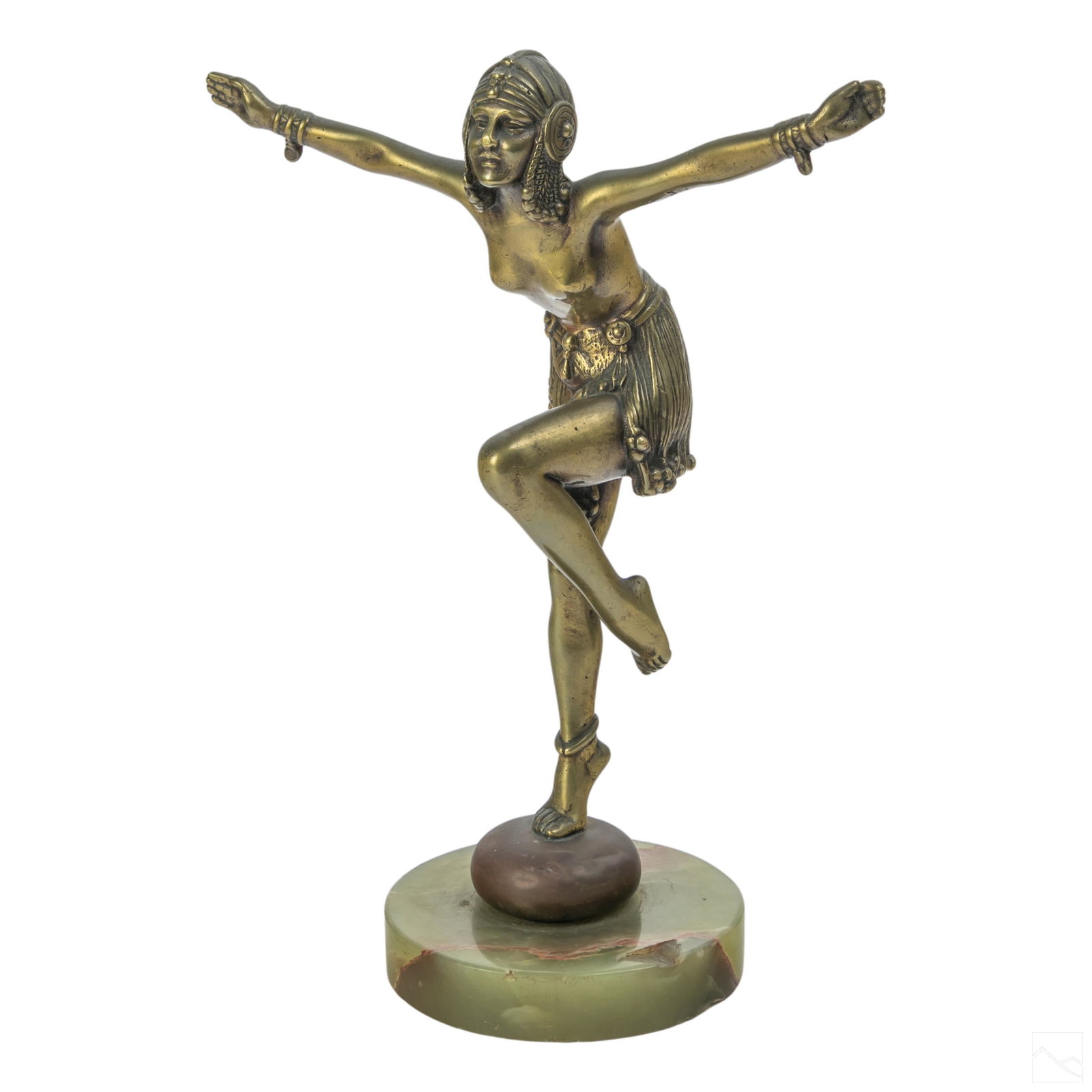 Modern Bronze Art Deco Style Dancer Girl Sculpture (1 of 4)
