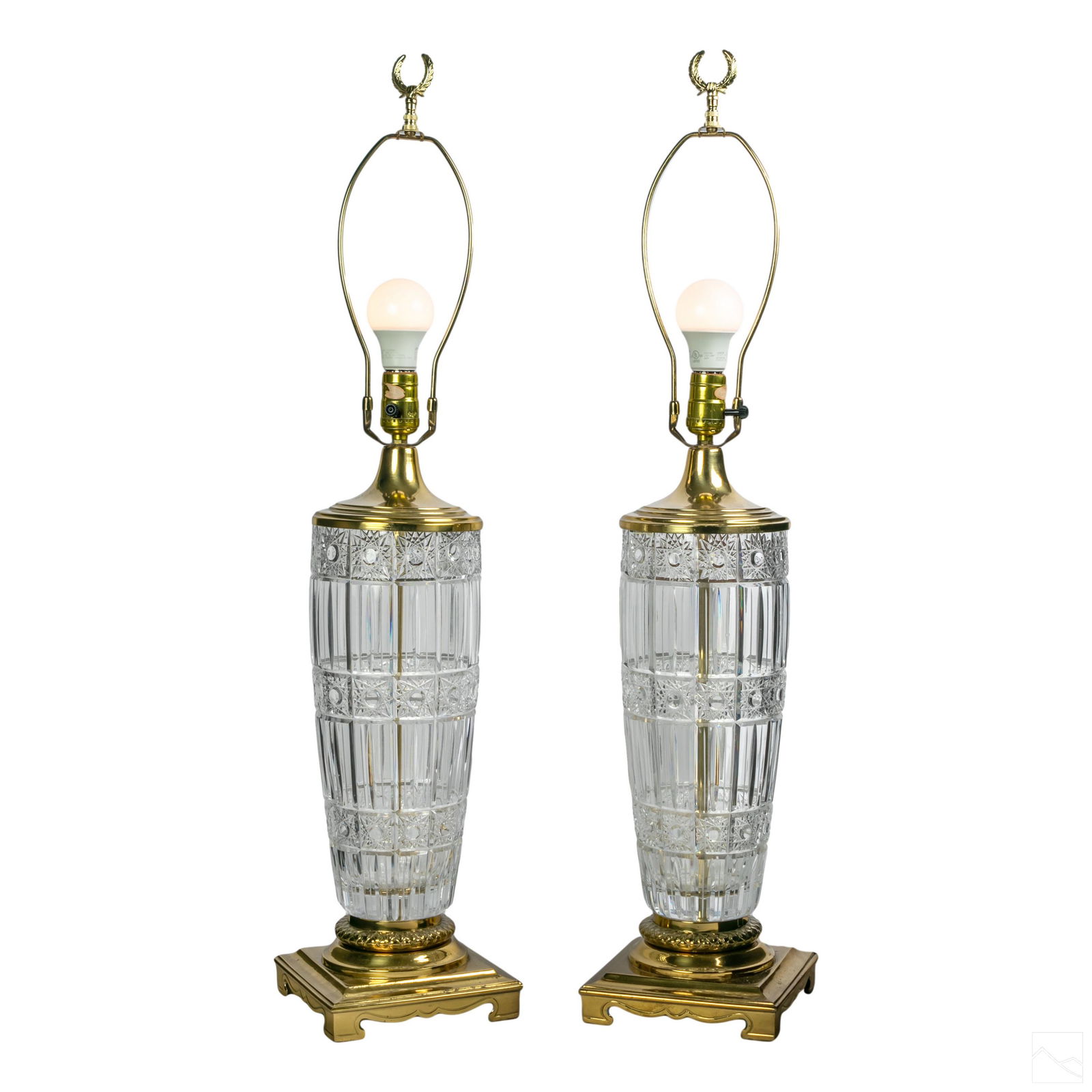 Waterford Irish Cut Crystal Signed 34" Table Lamps (1 of 6)