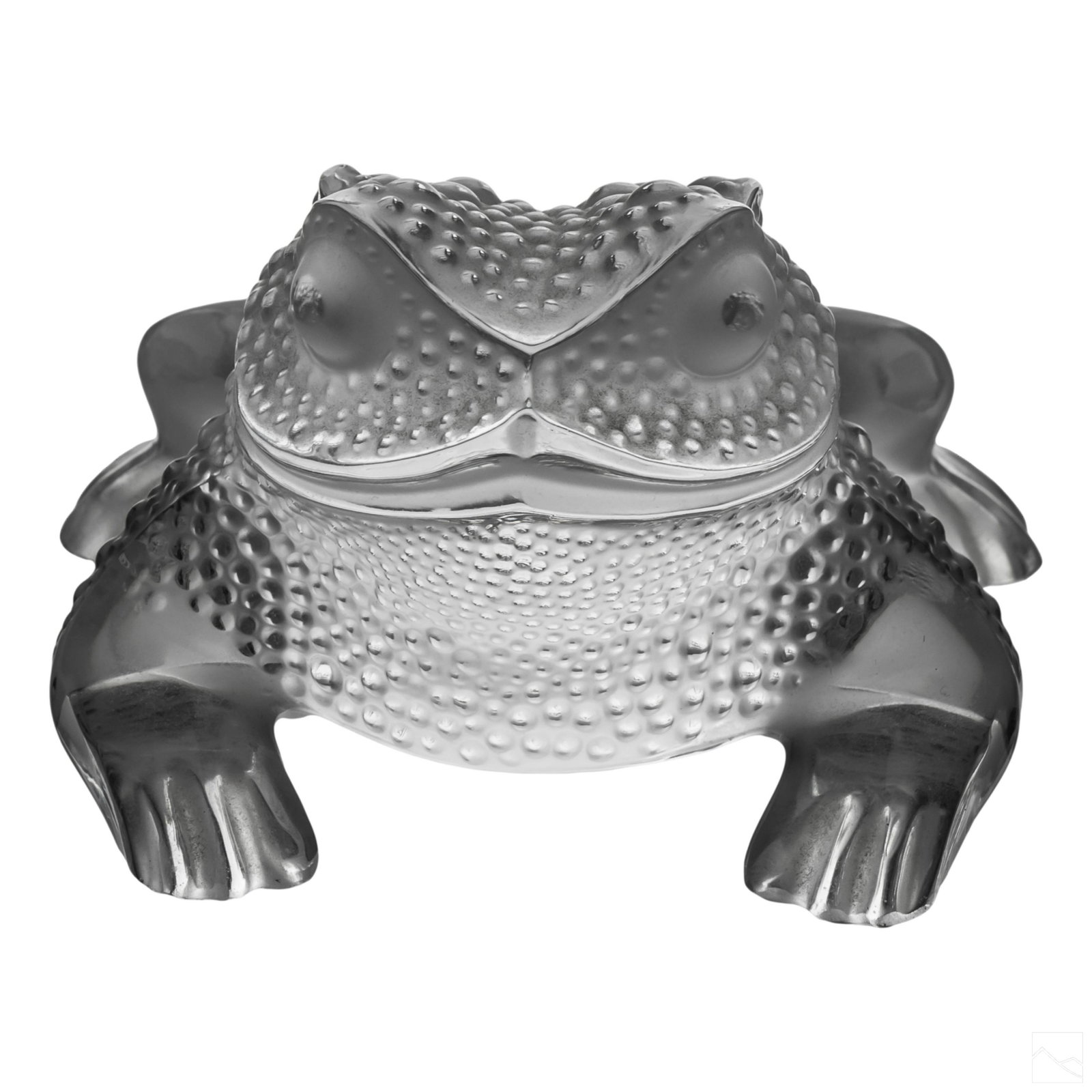Lalique French Crystal Glass Gregoire Frog Statue (1 of 5)