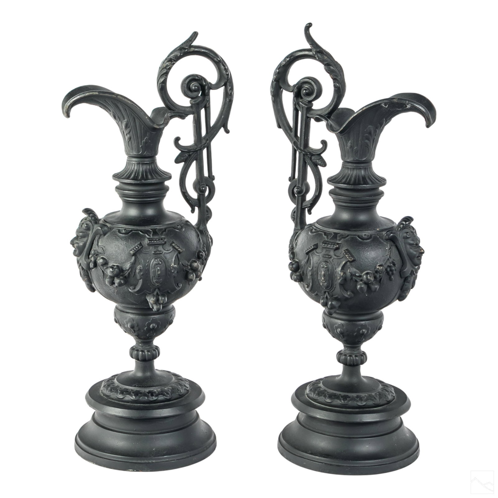 Renaissance Revival 19C. Antique Cast Bronze Ewers (1 of 5)