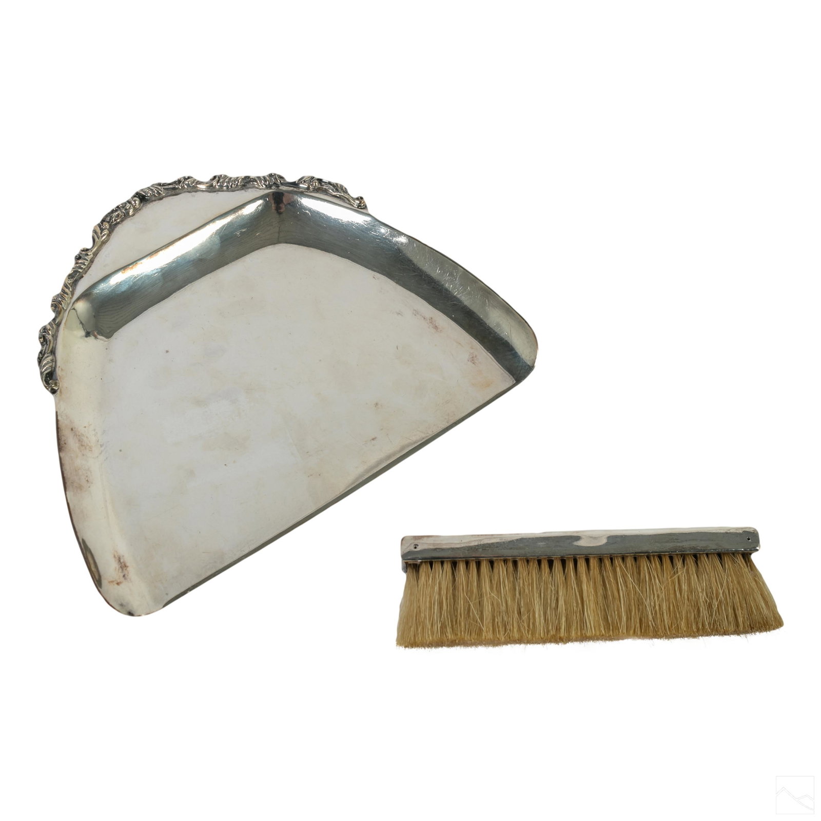 Table Butler Sterling Silver Crumb Catcher & Brush (1 of 4)