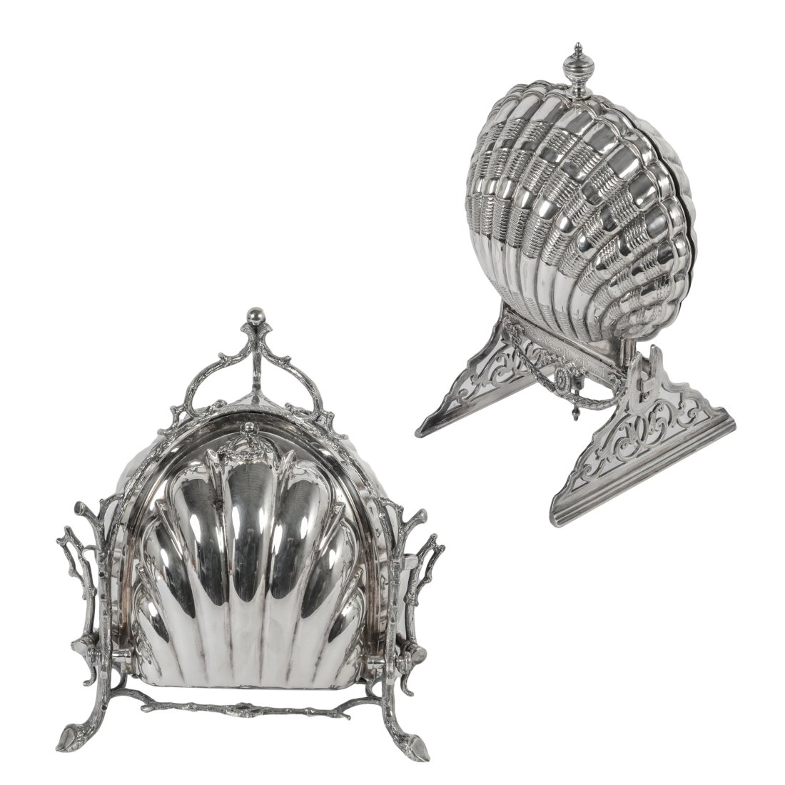Silver Plated Antique Folding Biscuit Bun Warmers (1 of 12)