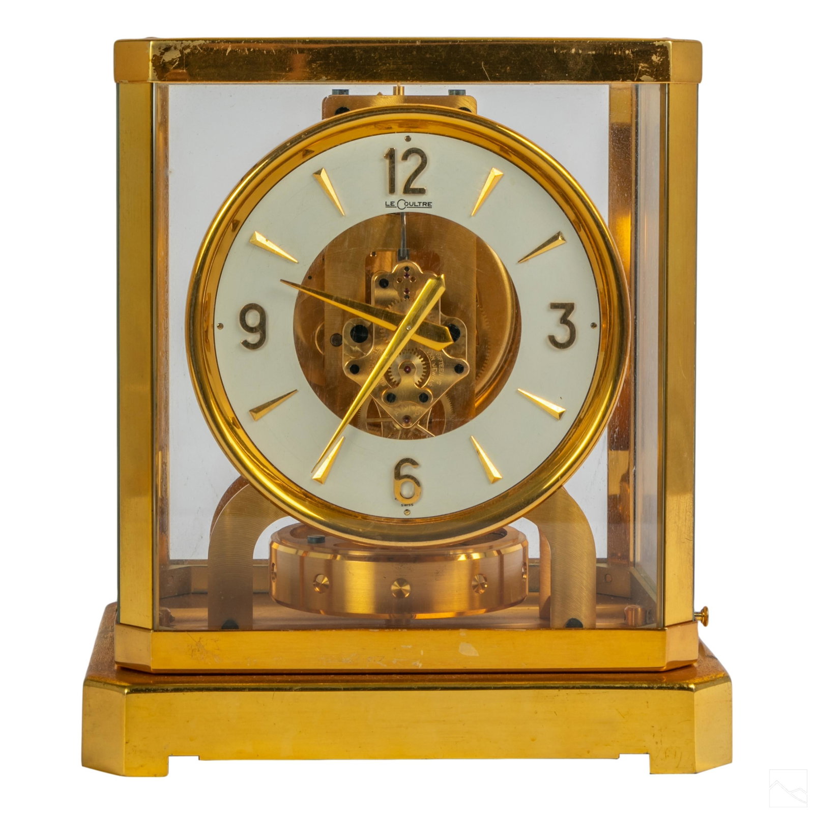 Jaeger LeCoultre Gilt Brass Glass Atmos Desk Clock (1 of 10)