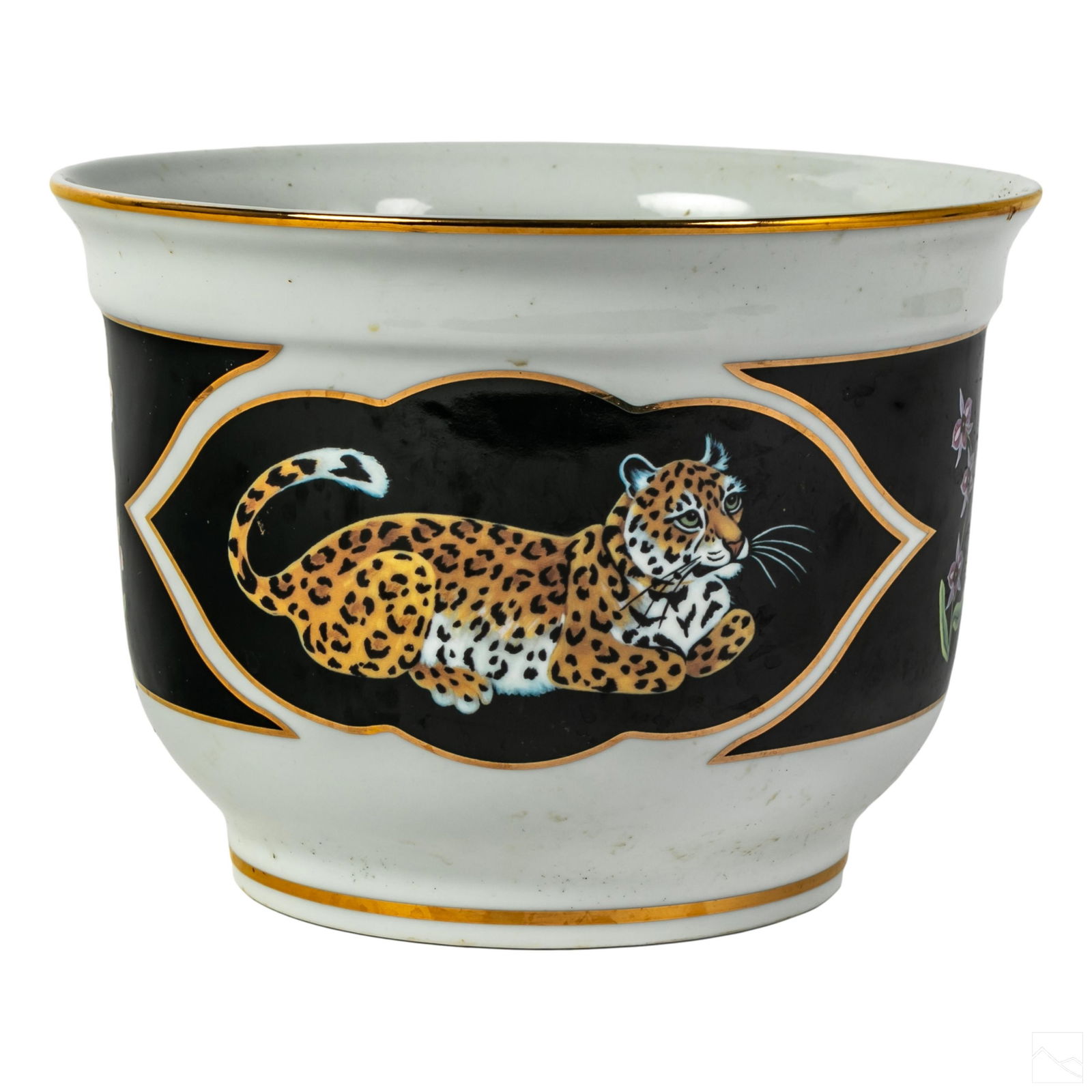 Lynn Chase Designs Porcelain Jaguar Jungle Planter (1 of 6)
