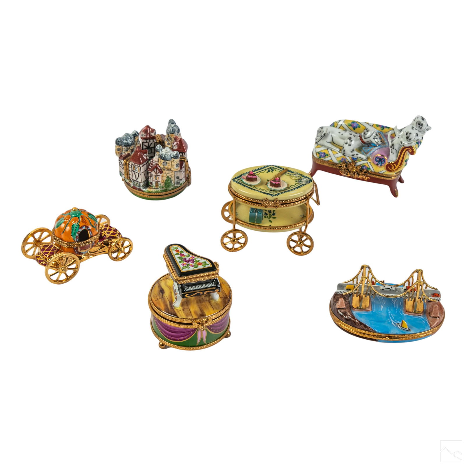 Limoges French Porcelain Signed Keepsake Boxes LOT (1 of 10)